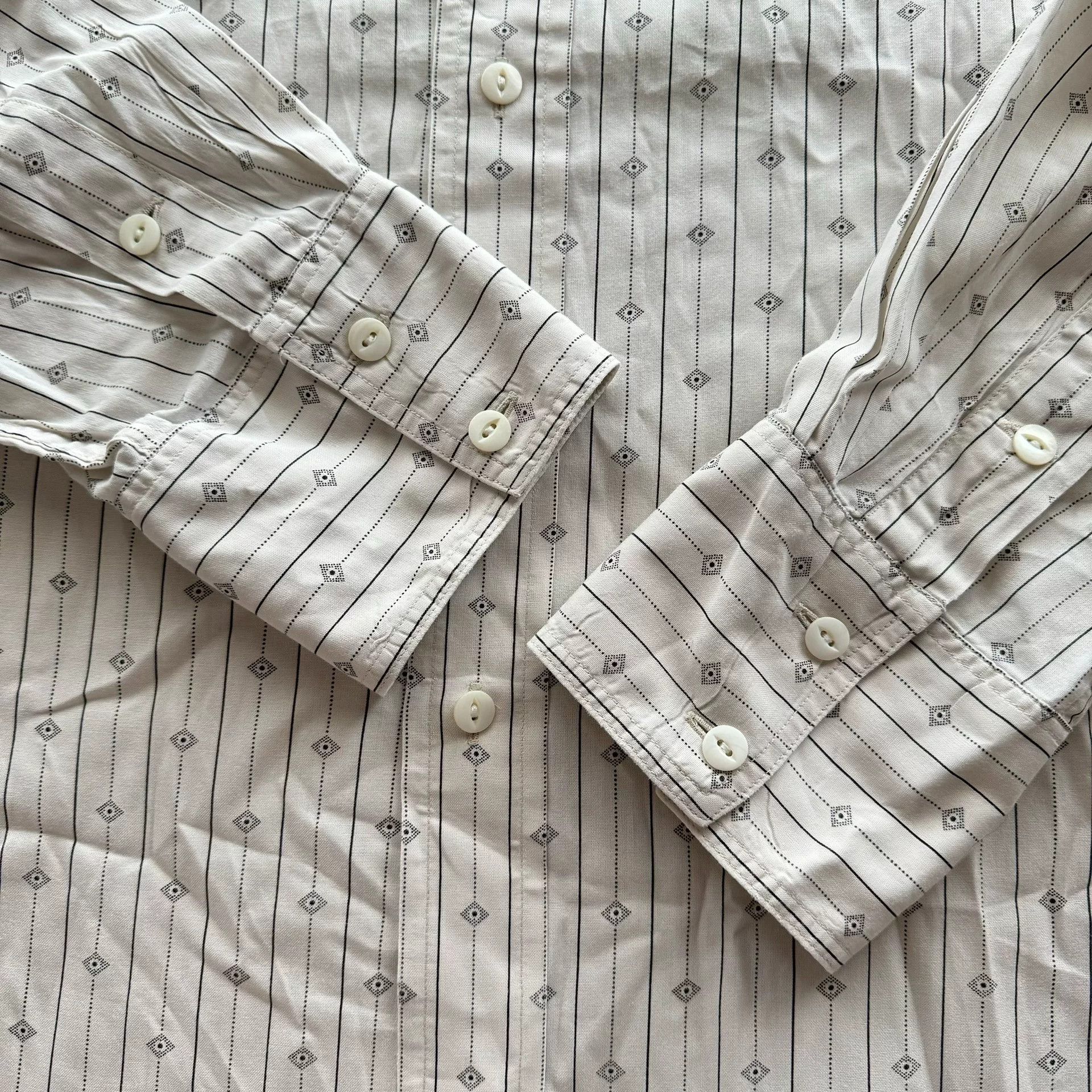 RRL Ralph Lauren Ralph Lauren Double RL White Striped Shirt Size US XL / EU 56 / 4 - 4 Thumbnail
