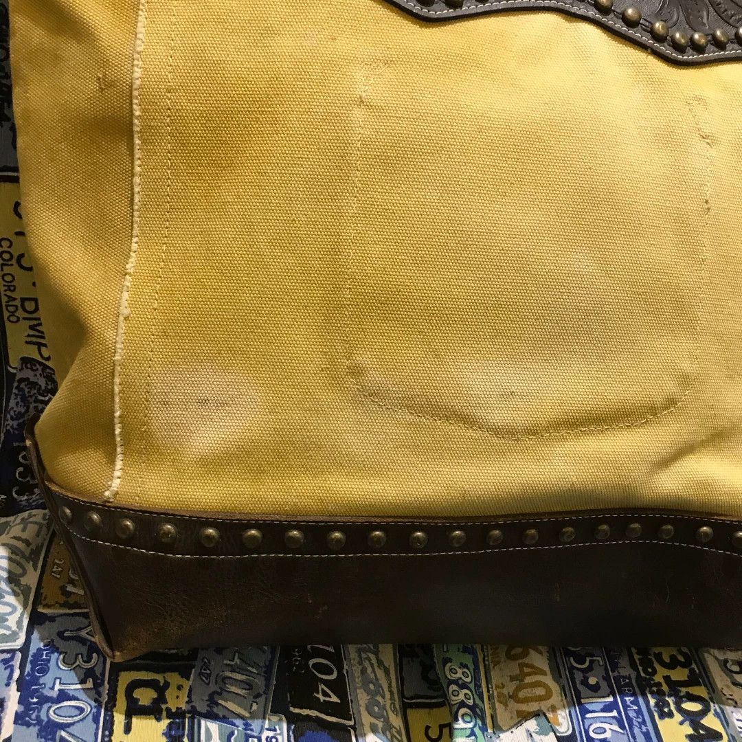 RRL Ralph Lauren RRL Carved Leather Rivet Tote Bag Size ONE SIZE - 4 Thumbnail