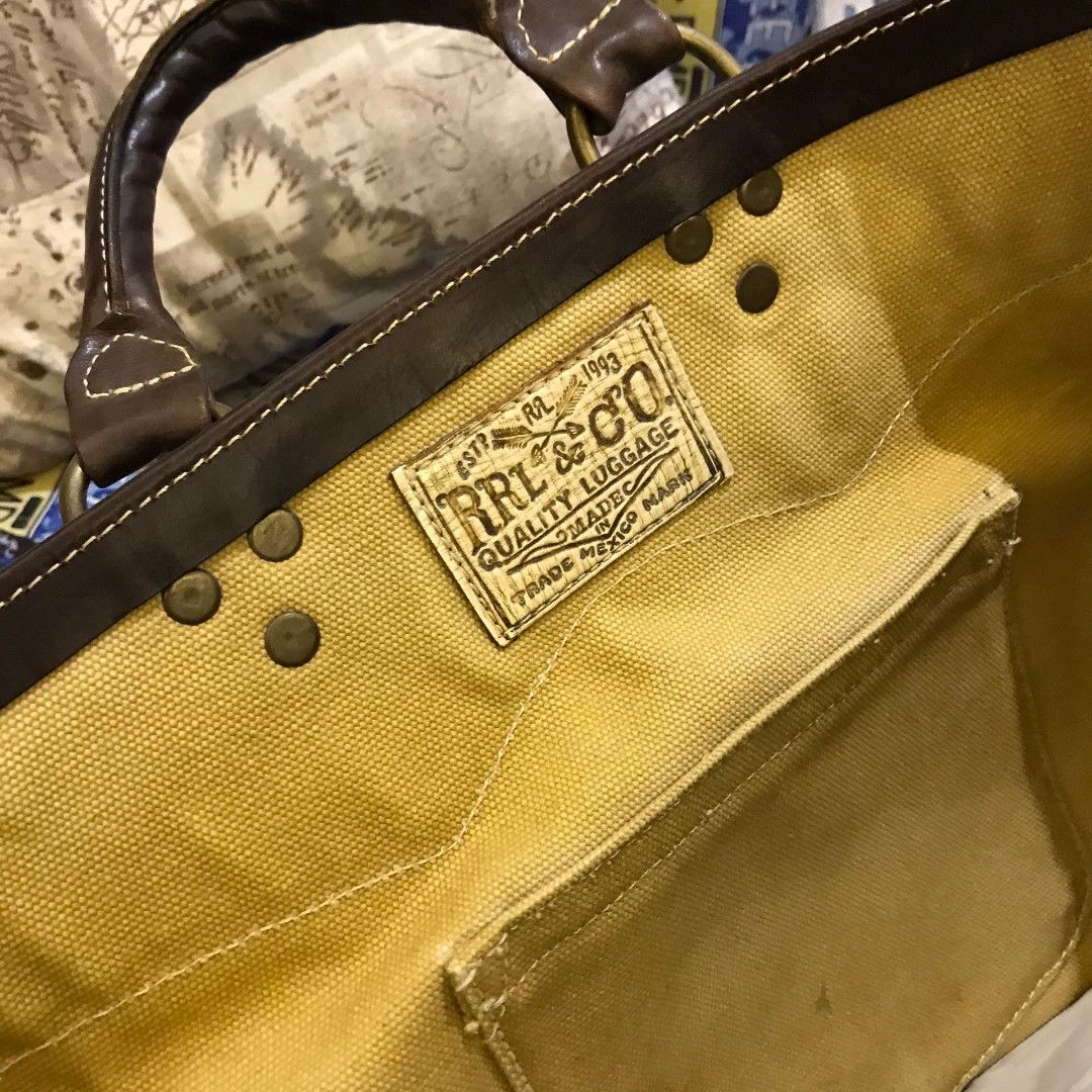 RRL Ralph Lauren RRL Carved Leather Rivet Tote Bag Size ONE SIZE - 5 Thumbnail