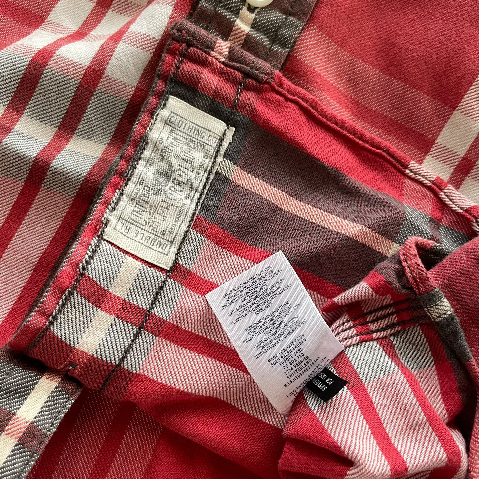 RRL Ralph Lauren RRL Red Plaid Work Shirt Size US S / EU 44-46 / 1 - 5 Thumbnail