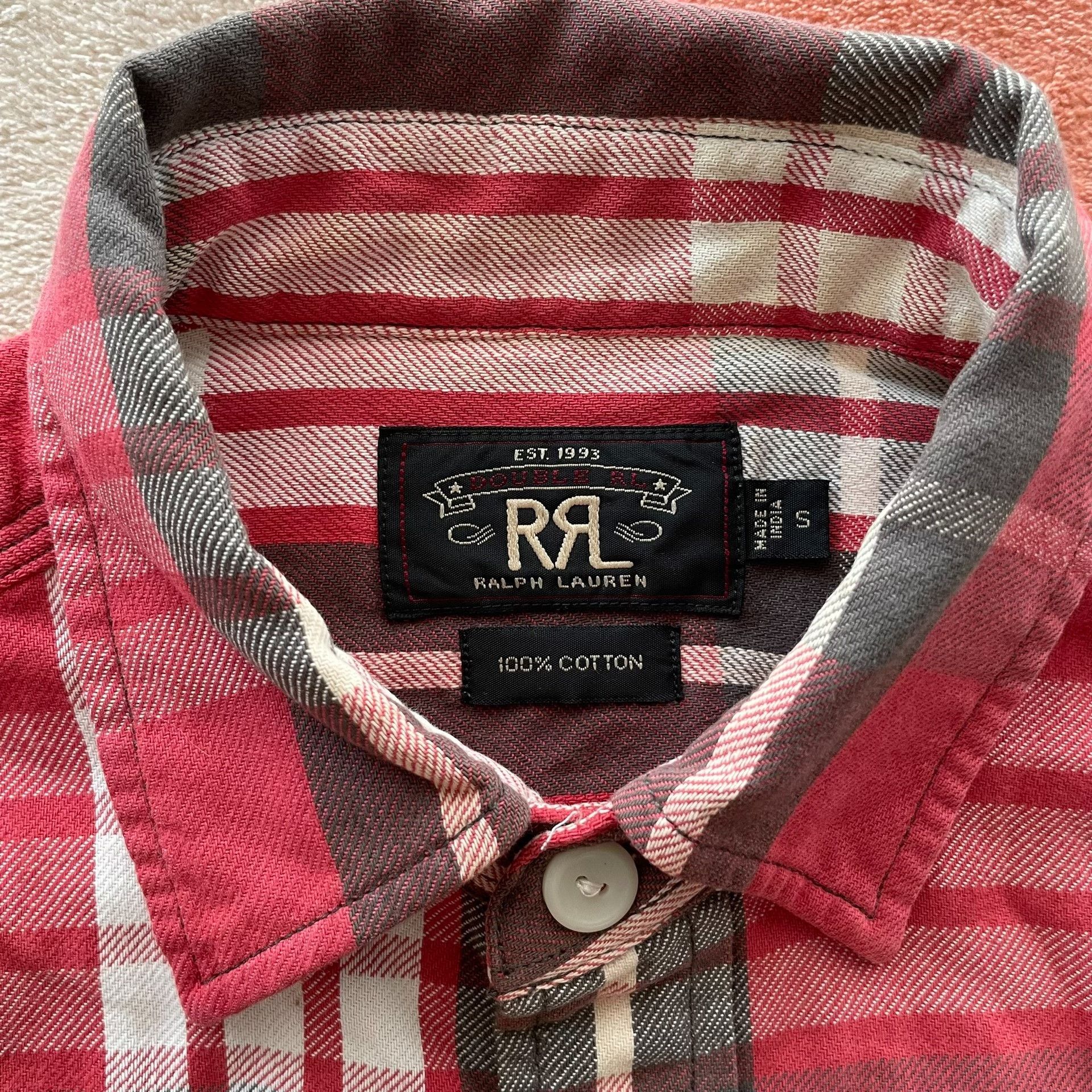 RRL Ralph Lauren RRL Red Plaid Work Shirt Size US S / EU 44-46 / 1 - 3 Thumbnail
