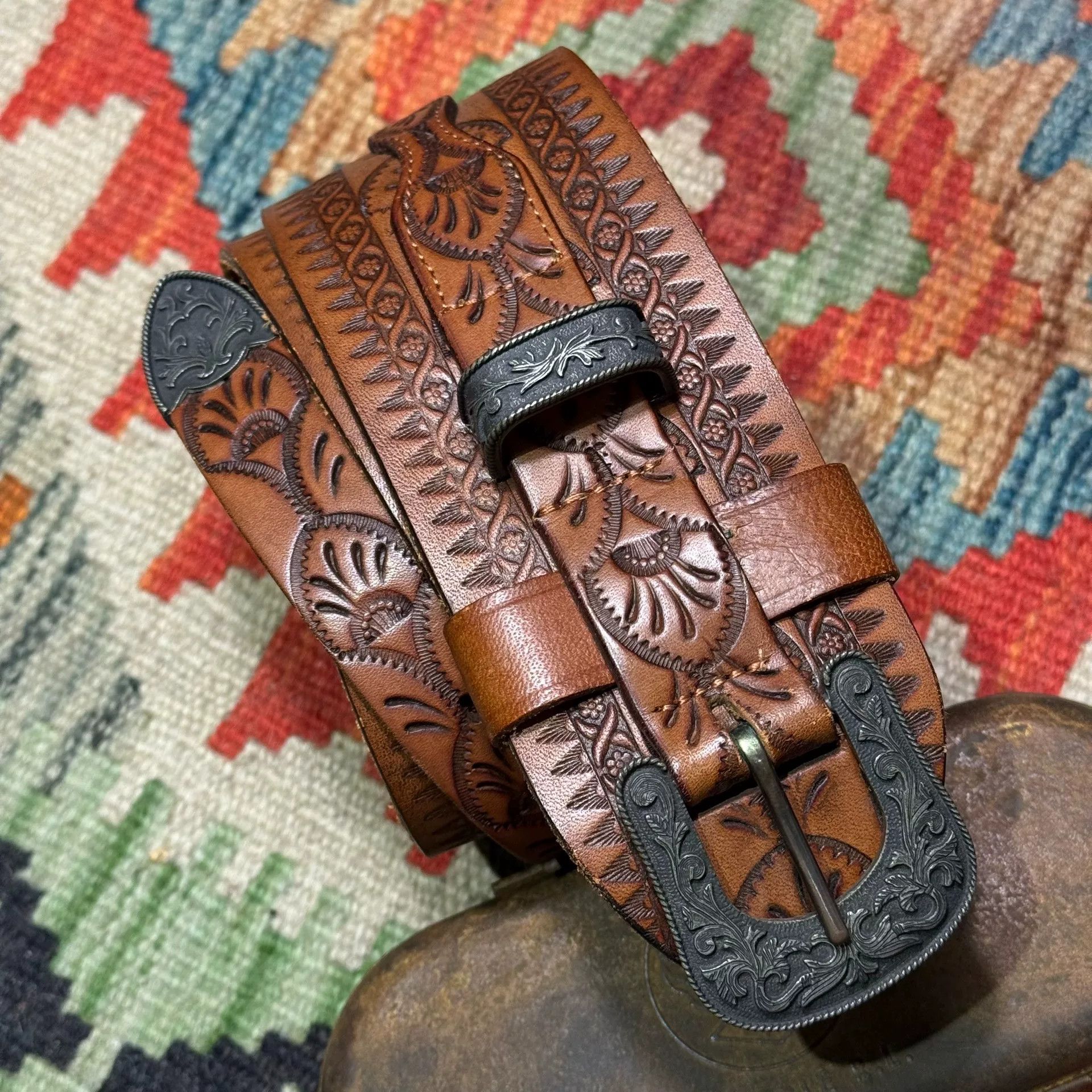 Polo Ralph Lauren Polo Ralph Lauren Western Carved Belt Size ONE SIZE - 3 Thumbnail