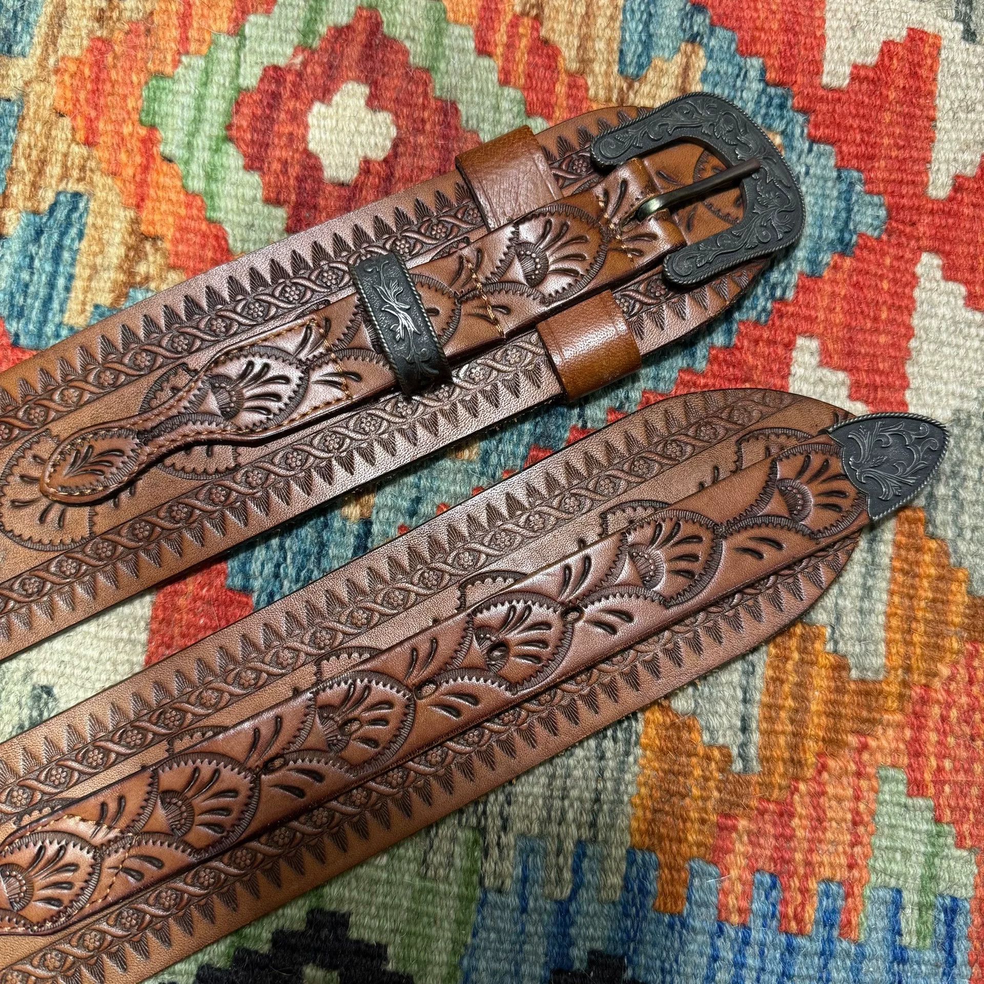 Polo Ralph Lauren Polo Ralph Lauren Western Carved Belt Size ONE SIZE - 2 Thumbnail