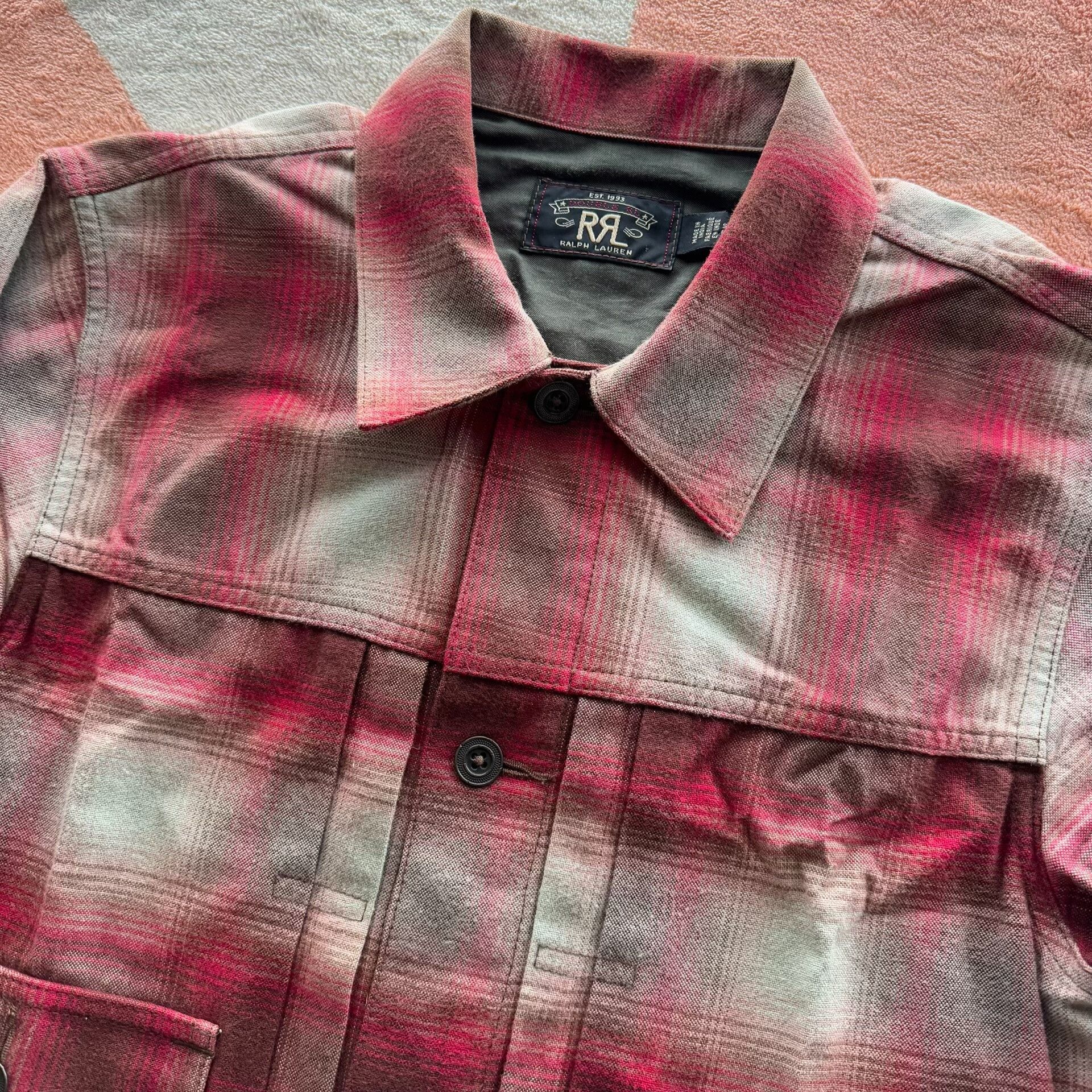 RRL Ralph Lauren RRL Ralph Lauren Double RL Red Plaid 507 Jacket Size US S / EU 44-46 / 1 - 5 Thumbnail