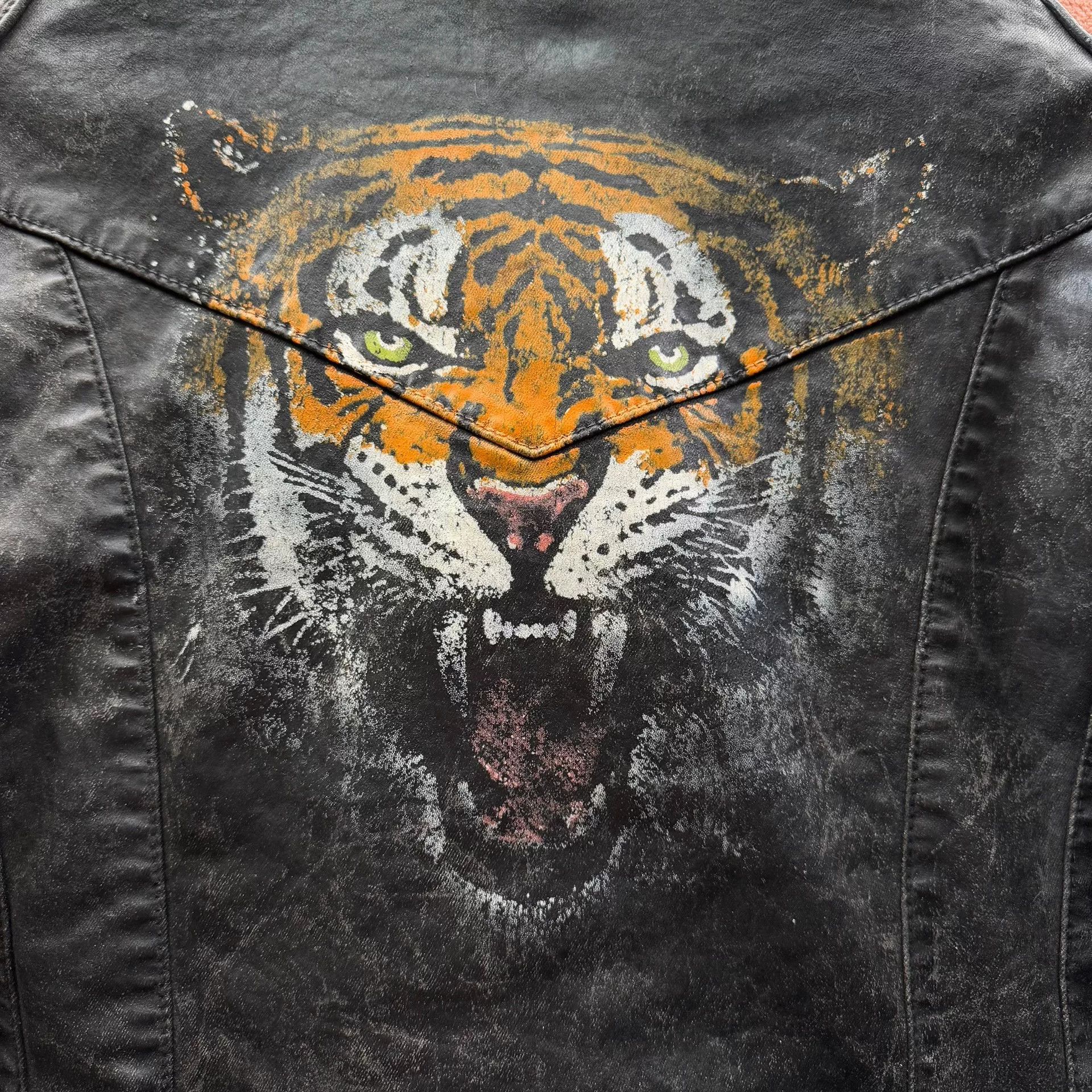 Denim & Supply Ralph Lauren Ralph Lauren Denim Supply Tiger Graphic Motorcycle Jacket Size US S / EU 44-46 / 1 - 2 Thumbnail