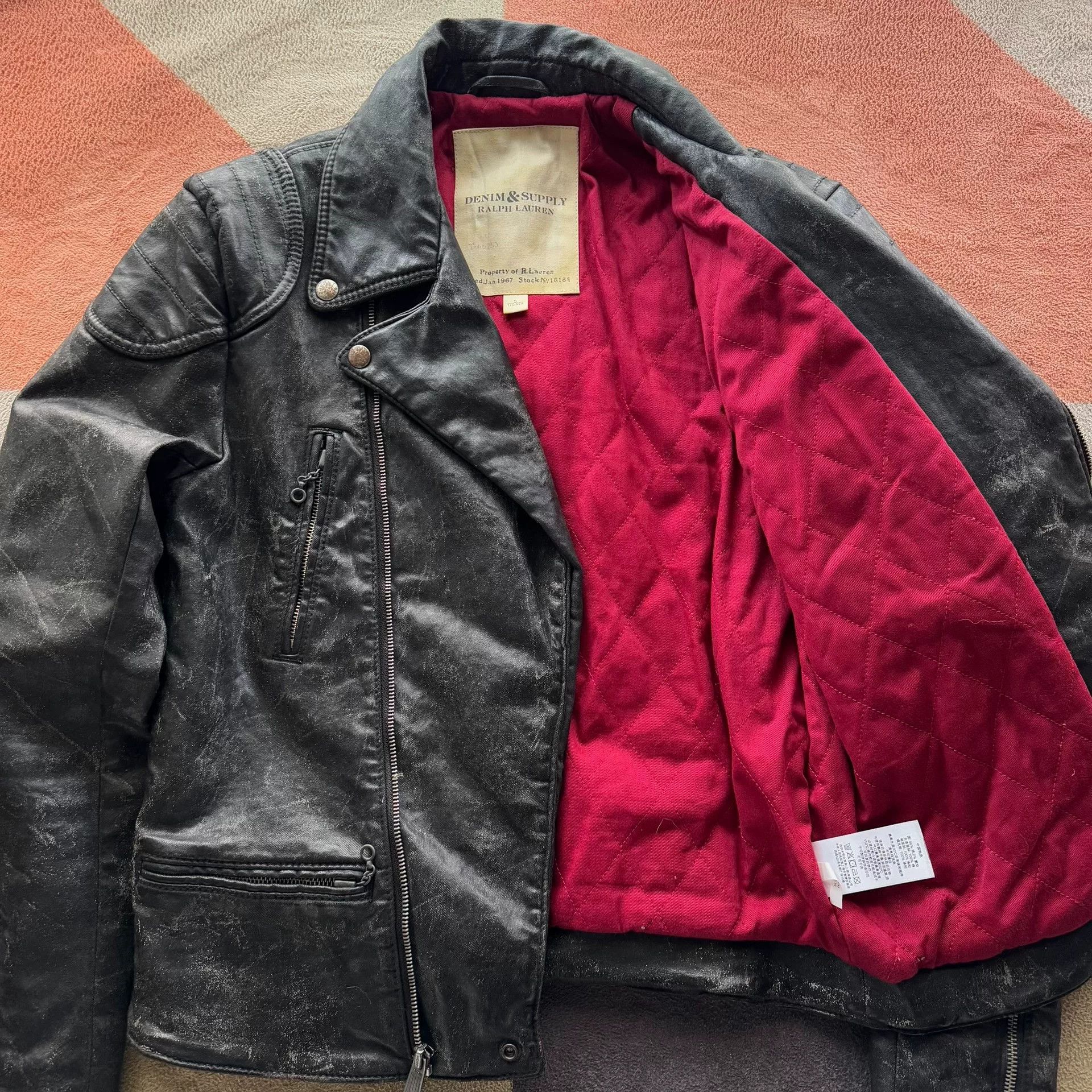 Denim & Supply Ralph Lauren Ralph Lauren Denim Supply Tiger Graphic Motorcycle Jacket Size US S / EU 44-46 / 1 - 4 Thumbnail