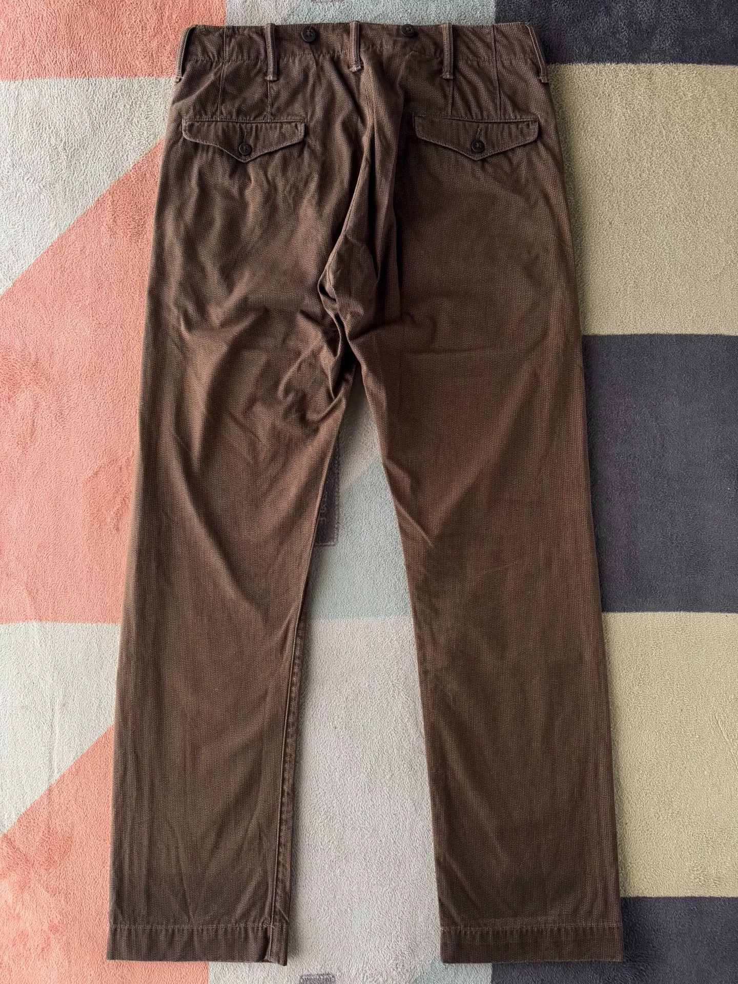 RRL Ralph Lauren RRL Brown Striped Casual Pants Size US 30 / EU 46 - 5 Thumbnail