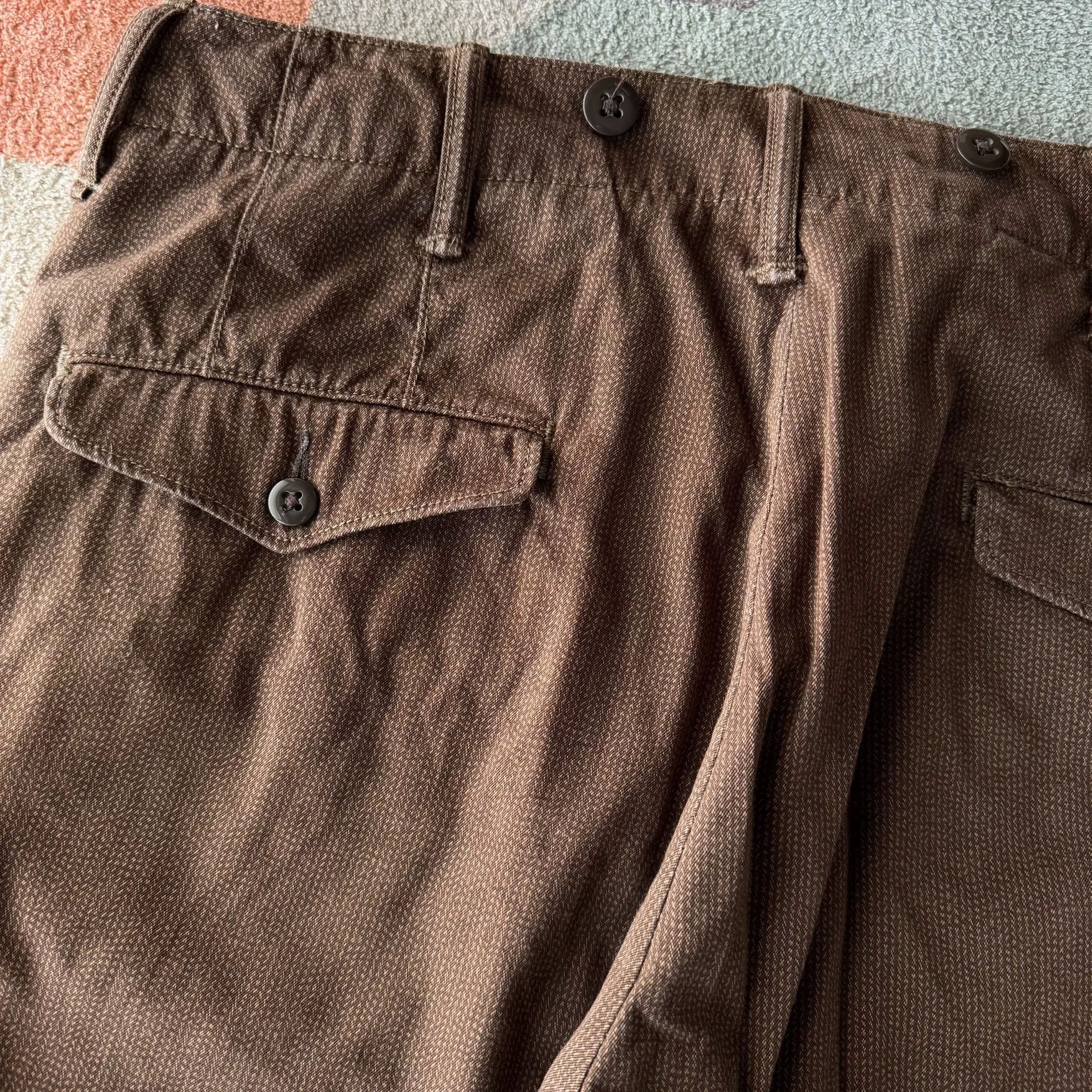 RRL Ralph Lauren RRL Brown Striped Casual Pants Size US 30 / EU 46 - 4 Thumbnail
