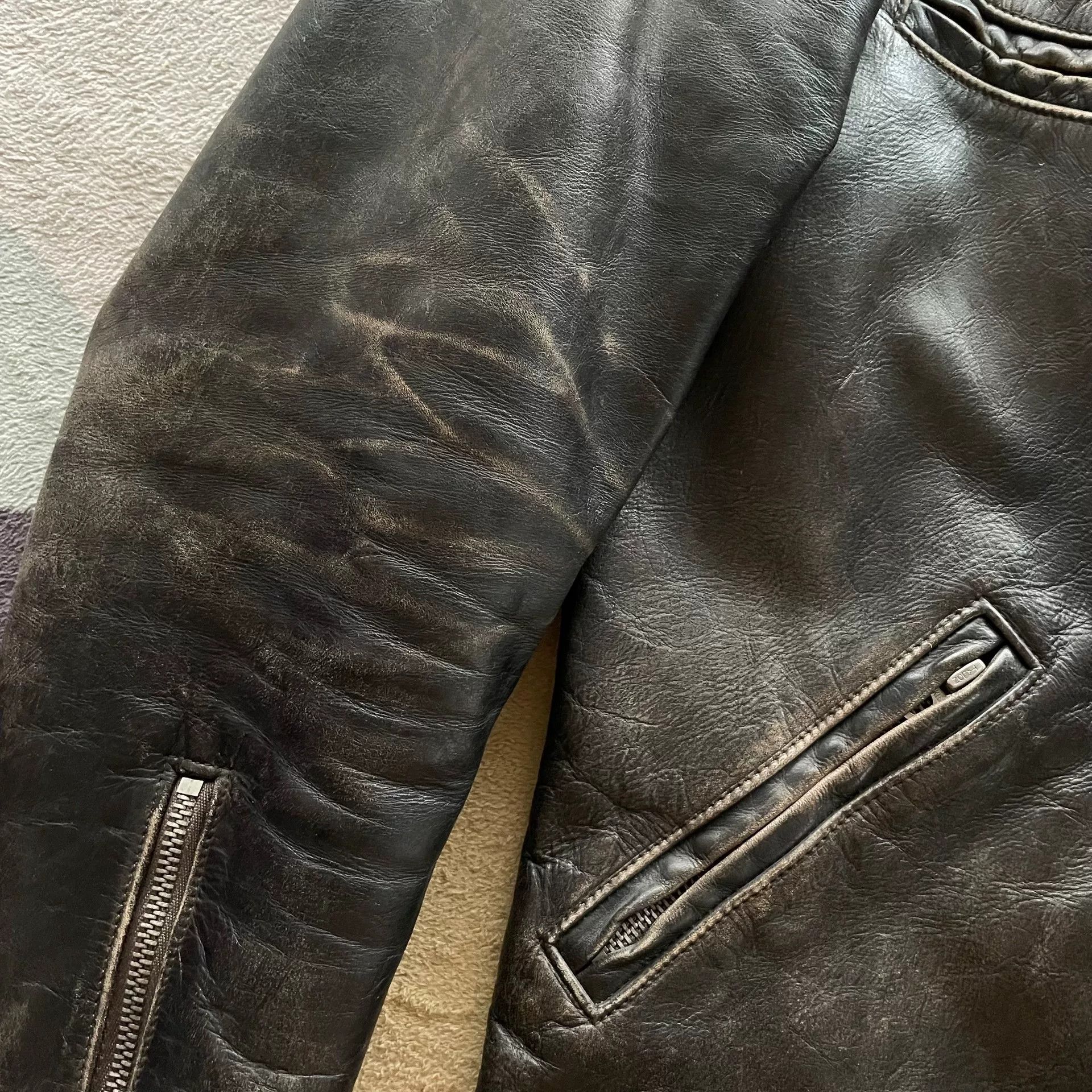 RRL Ralph Lauren RRL J100 Chain Version Leather Jacket Size US XS / EU 42 / 0 - 7 Thumbnail