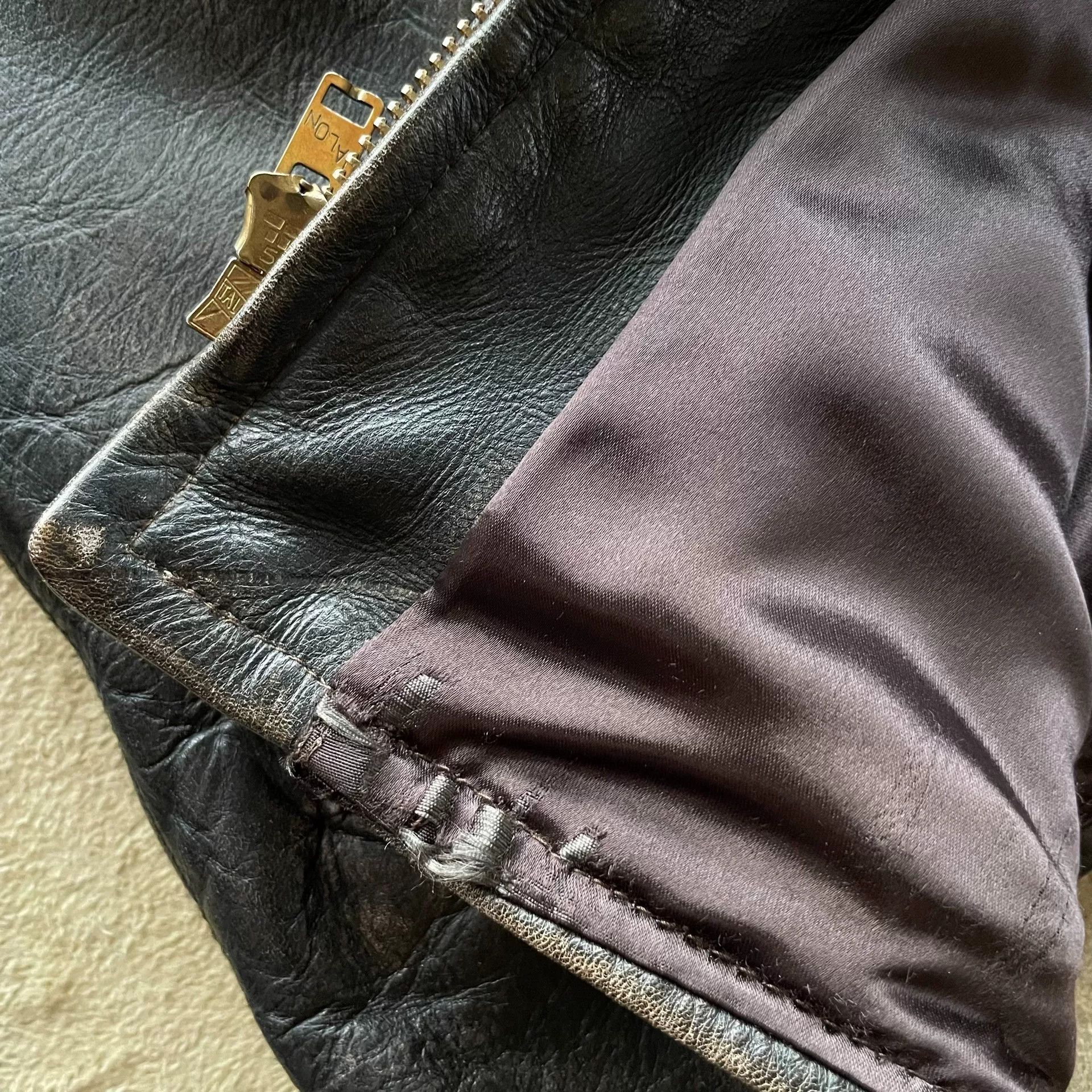 RRL Ralph Lauren RRL J100 Chain Version Leather Jacket Size US XS / EU 42 / 0 - 8 Thumbnail