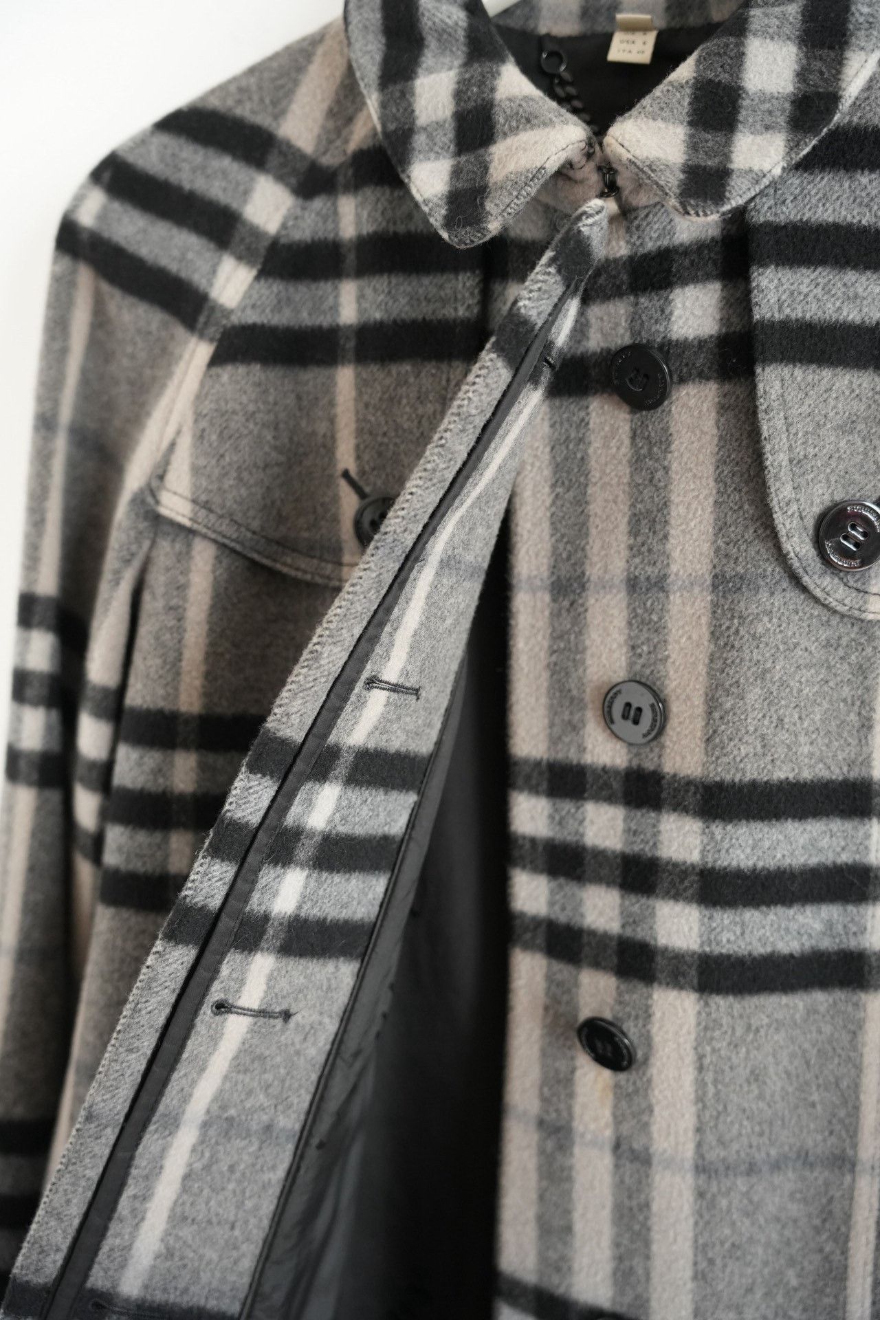 Burberry Burberry Gradient Plaid Wool Trench Size US XXS / EU 40 - 5 Thumbnail