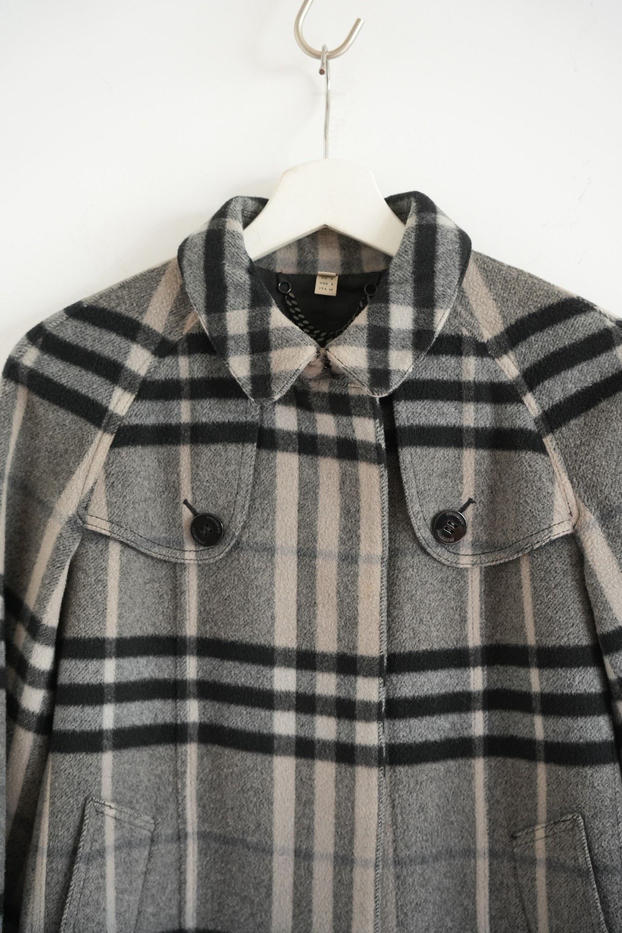 Burberry Burberry Gradient Plaid Wool Trench Size US XXS / EU 40 - 3 Thumbnail