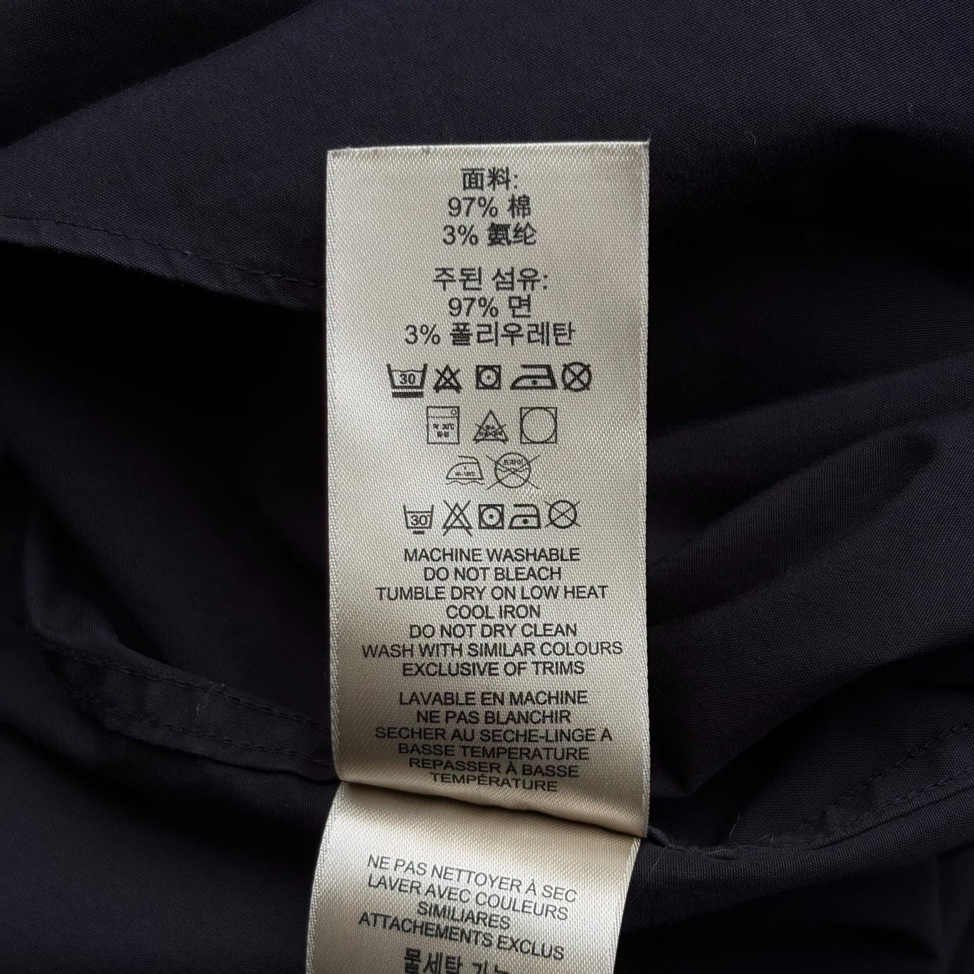 Burberry Burberry Check Panel Black Shirt Size US M / EU 48-50 / 2 - 7 Thumbnail