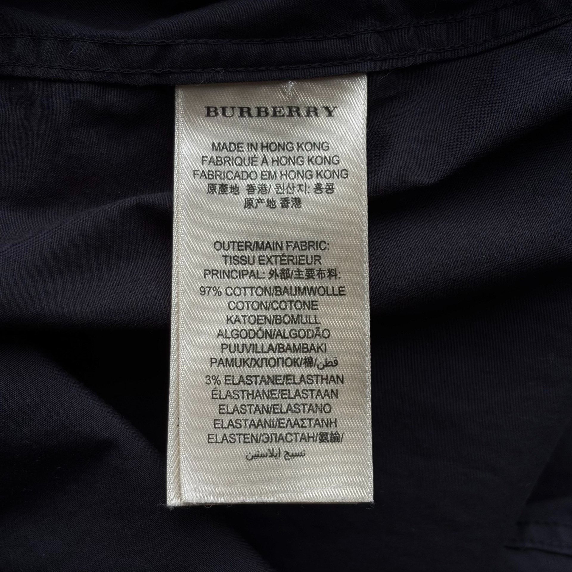 Burberry Burberry Check Panel Black Shirt Size US M / EU 48-50 / 2 - 6 Thumbnail