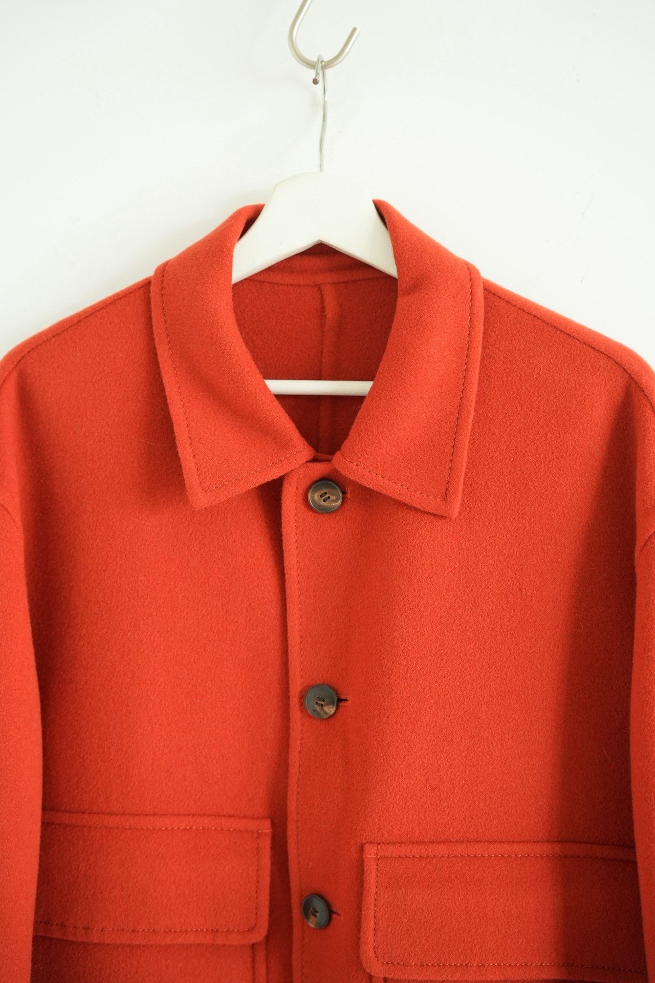 AMI Ami Orange Double Pocket Wool Jacket Size US M / EU 48-50 / 2 - 3 Thumbnail