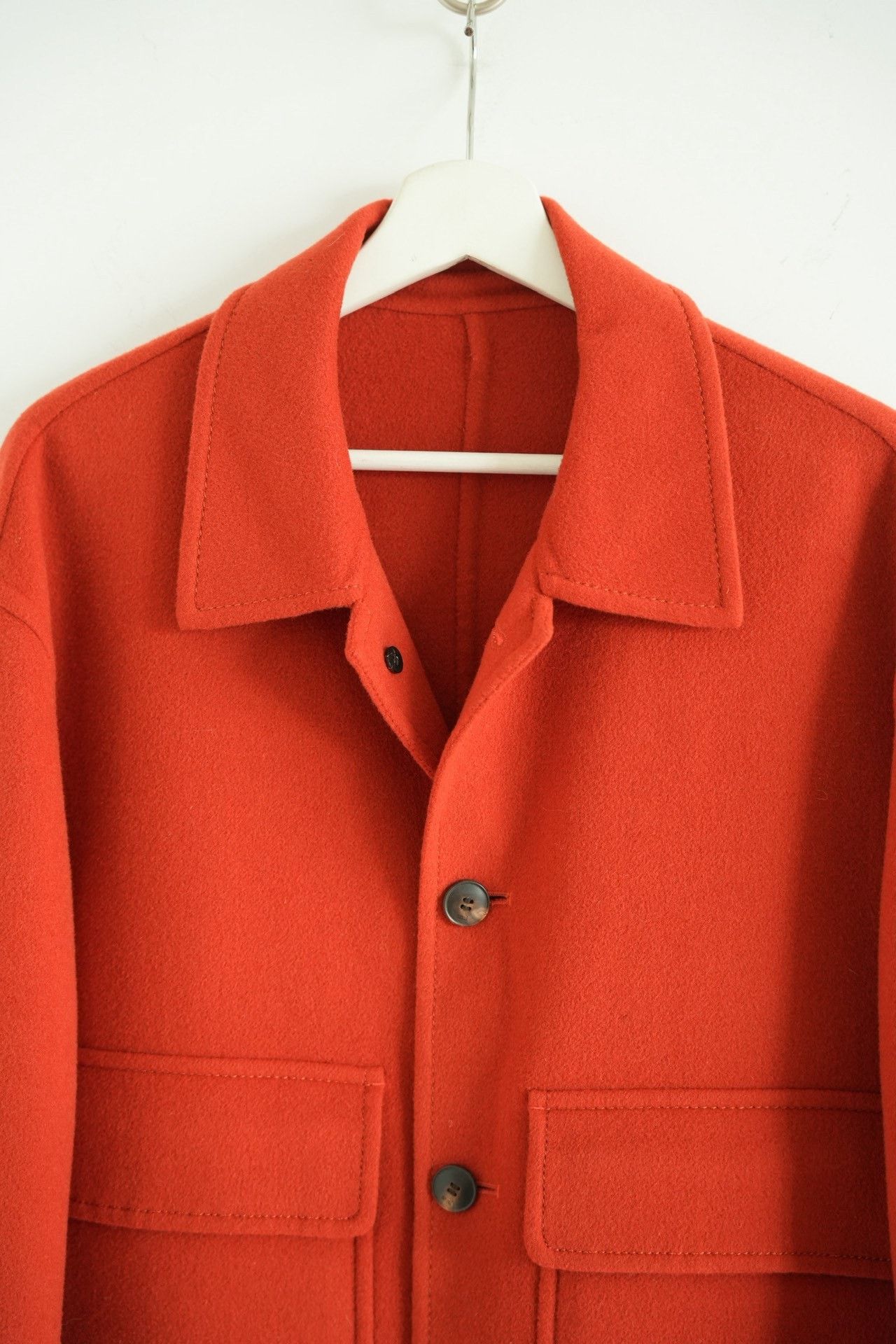 AMI Ami Orange Double Pocket Wool Jacket Size US M / EU 48-50 / 2 - 4 Thumbnail