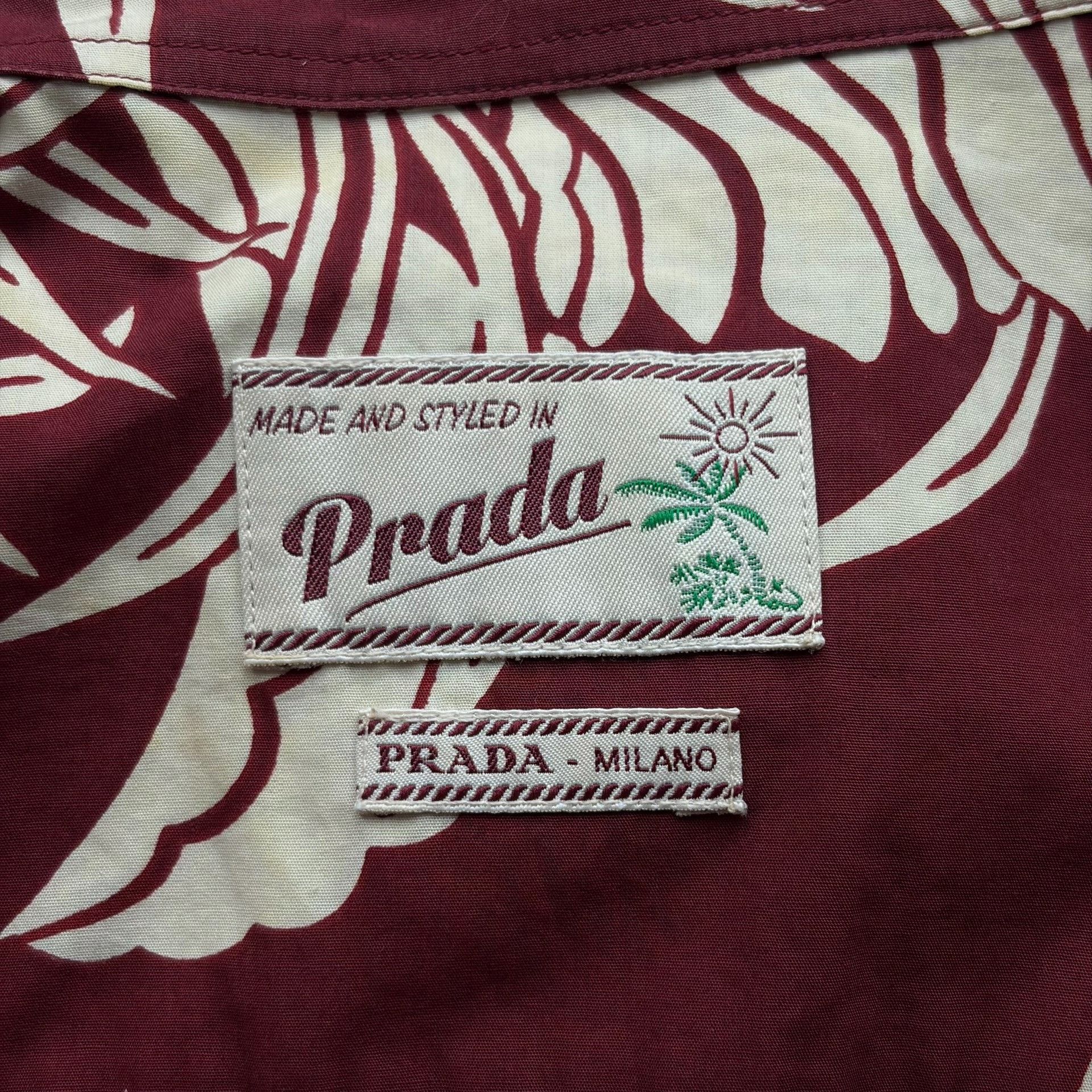Prada Prada 14ss All-over Floral Shirt Size US M / EU 48-50 / 2 - 6 Thumbnail