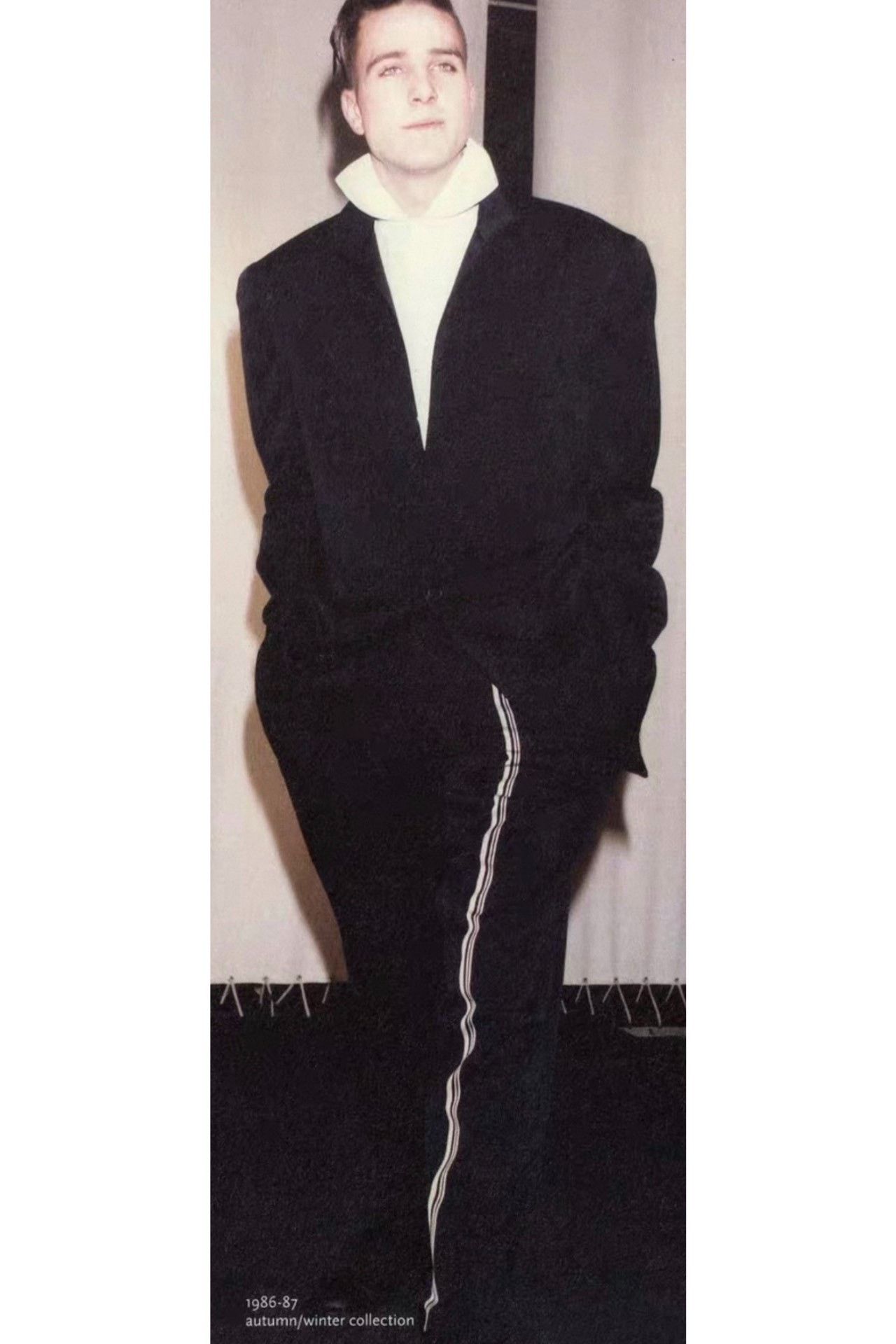 Yohji Yamamoto Yohji Yamamoto 86AW Diagonal Stripe Trousers Size US 30 / EU 46 - 3 Thumbnail