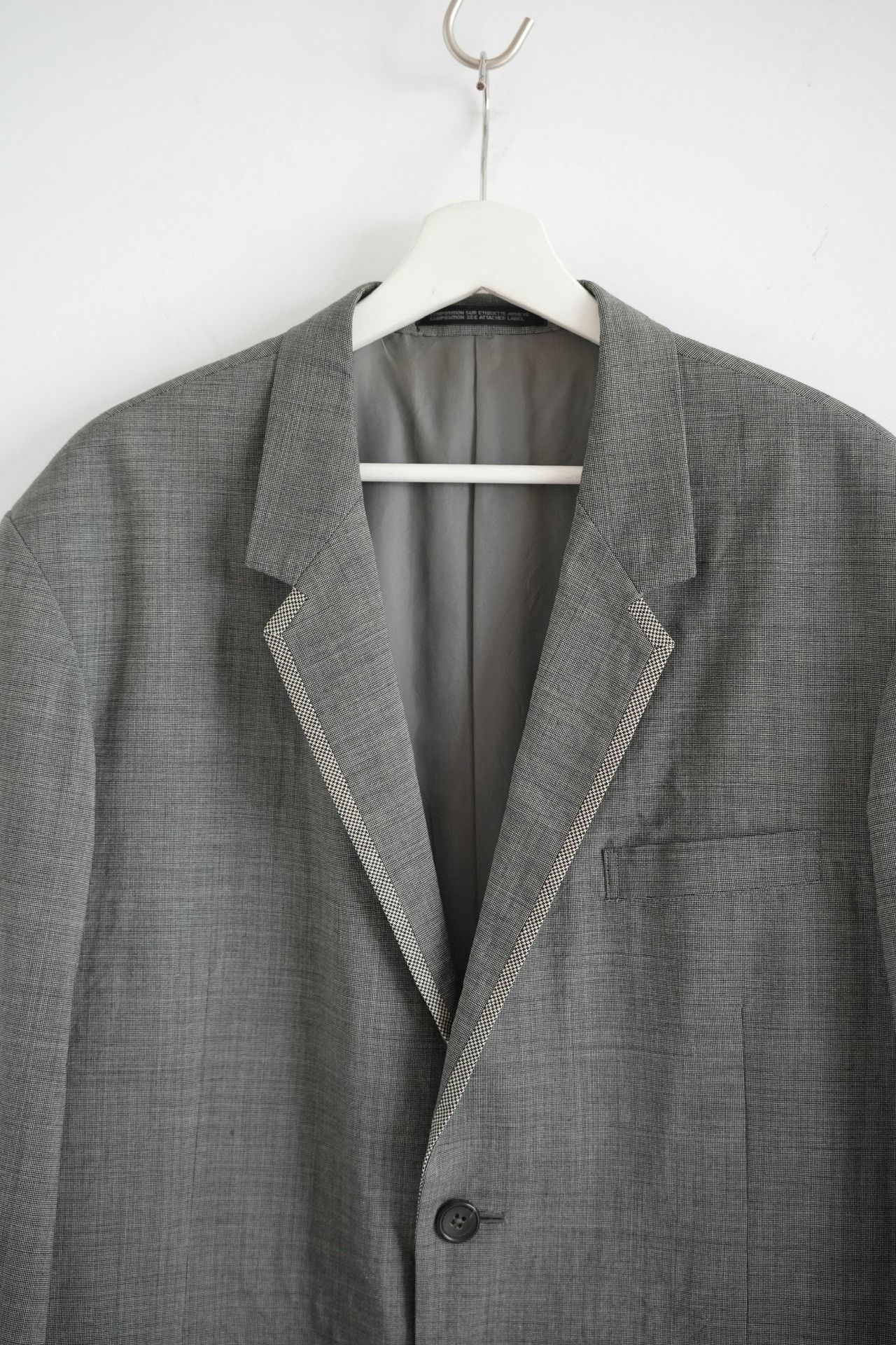 Yohji Yamamoto Yohji Yamamoto 92ss Gray Houndstooth Suit Size US S / EU 44-46 / 1 - 4 Thumbnail