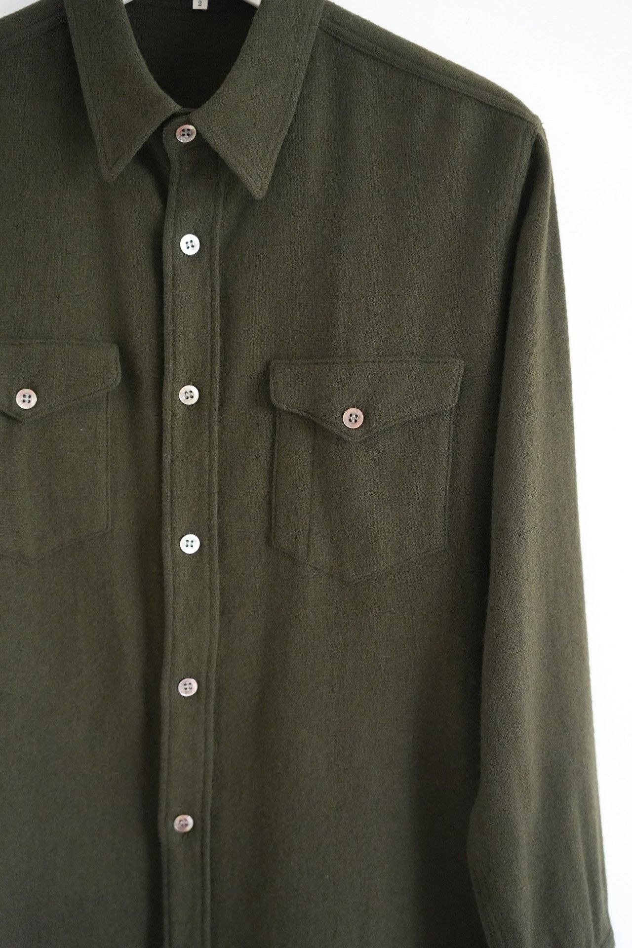 Y's for Men Yohji Yamamoto 00s Red Label Wool Shirt Size US M / EU 48-50 / 2 - 4 Thumbnail