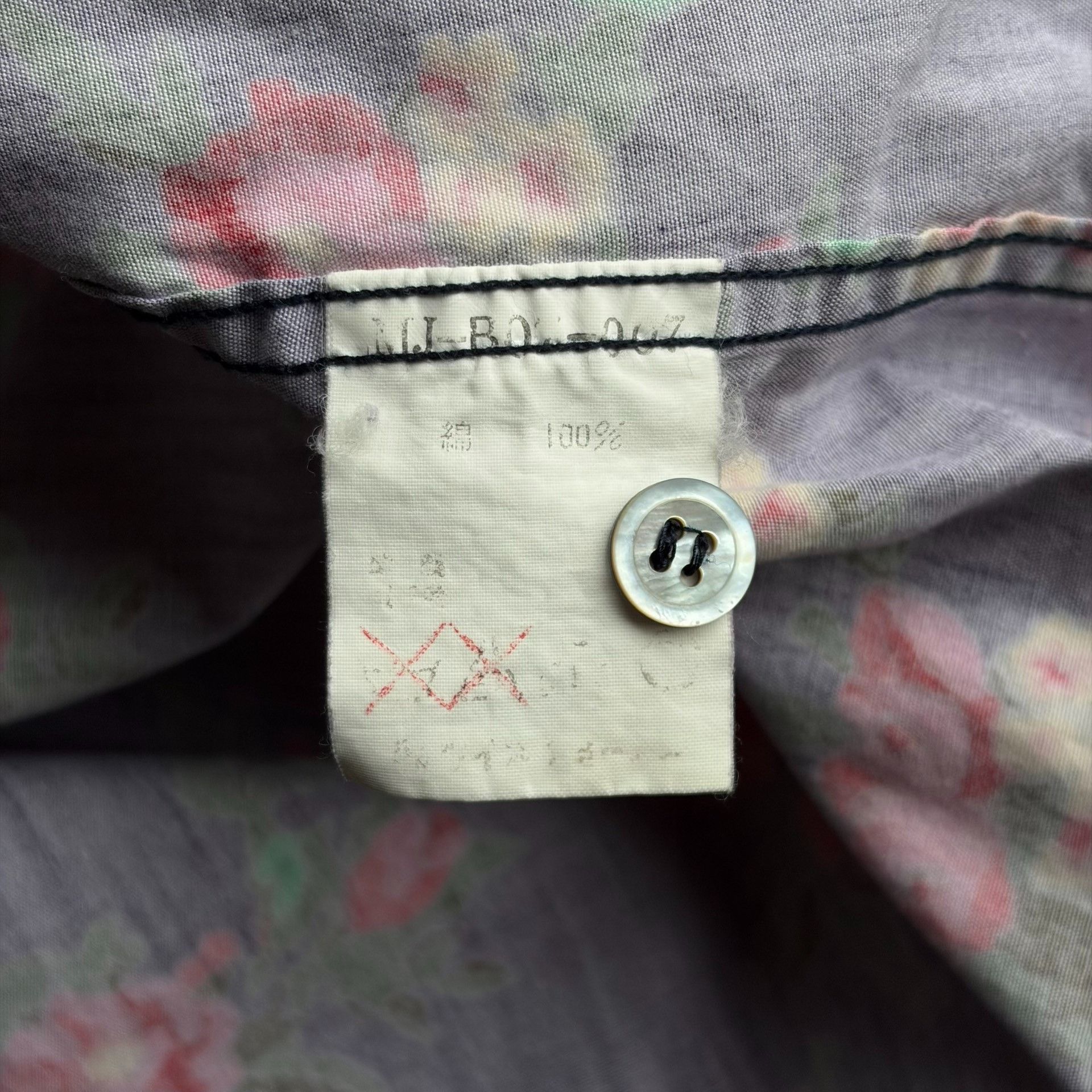 Y's for Men Yohji Yamamoto 90s Rose Print Shirt Size US M / EU 48-50 / 2 - 7 Thumbnail