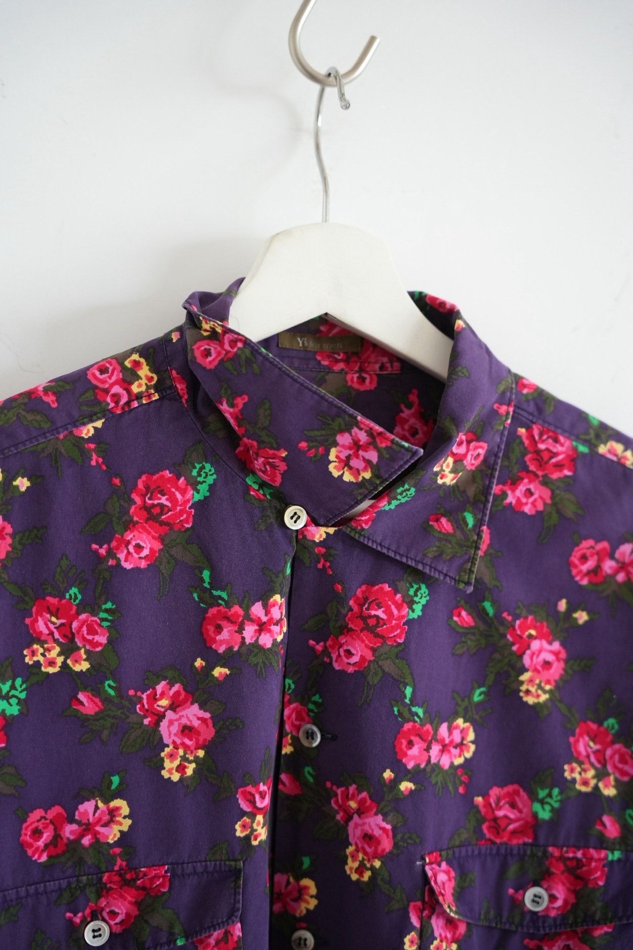 Y's for Men Yohji Yamamoto 90s Rose Print Shirt Size US M / EU 48-50 / 2 - 4 Thumbnail