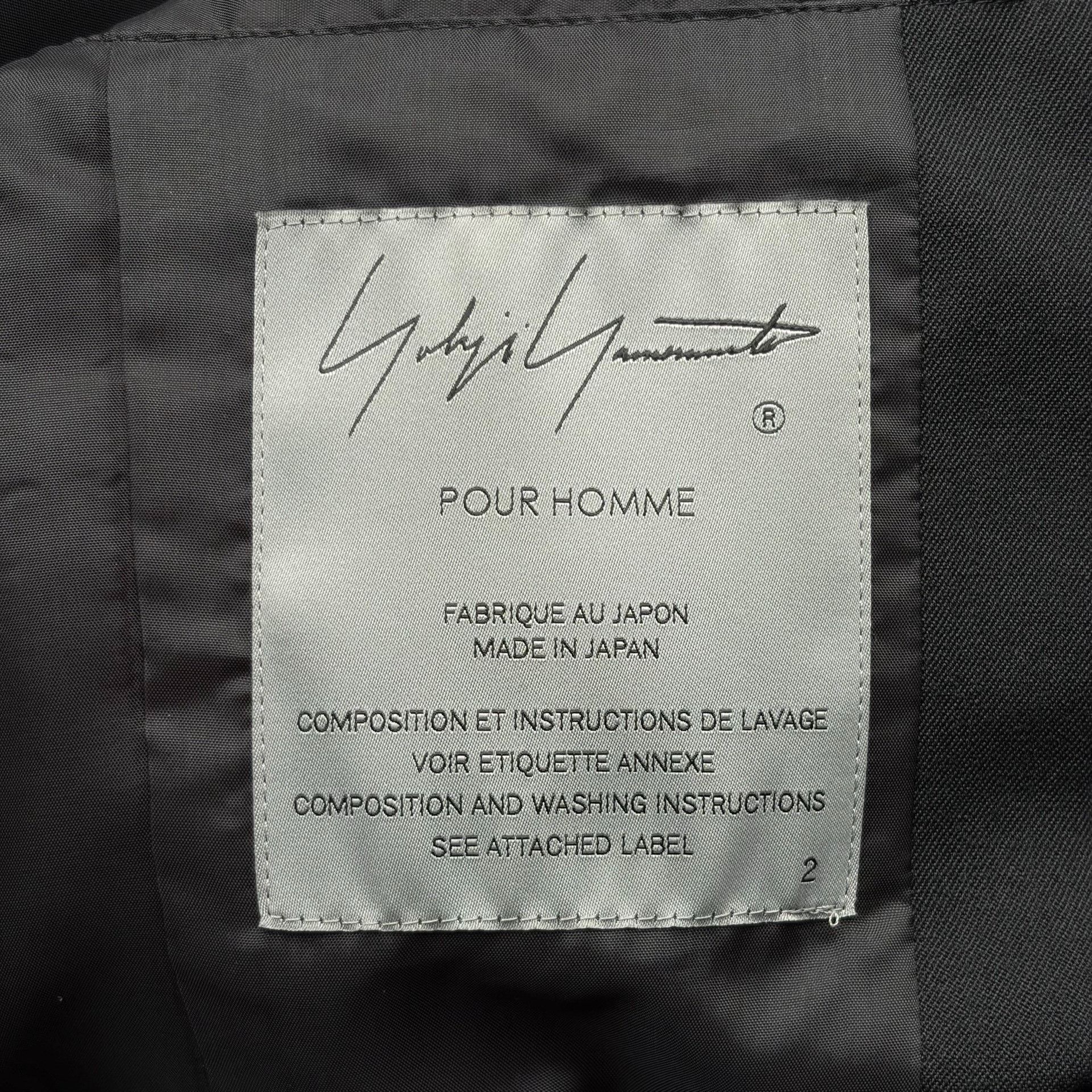 Yohji Yamamoto Yohji Yamamoto 24SS Strapped Sleeve Wool Coat Size US M / EU 48-50 / 2 - 7 Thumbnail