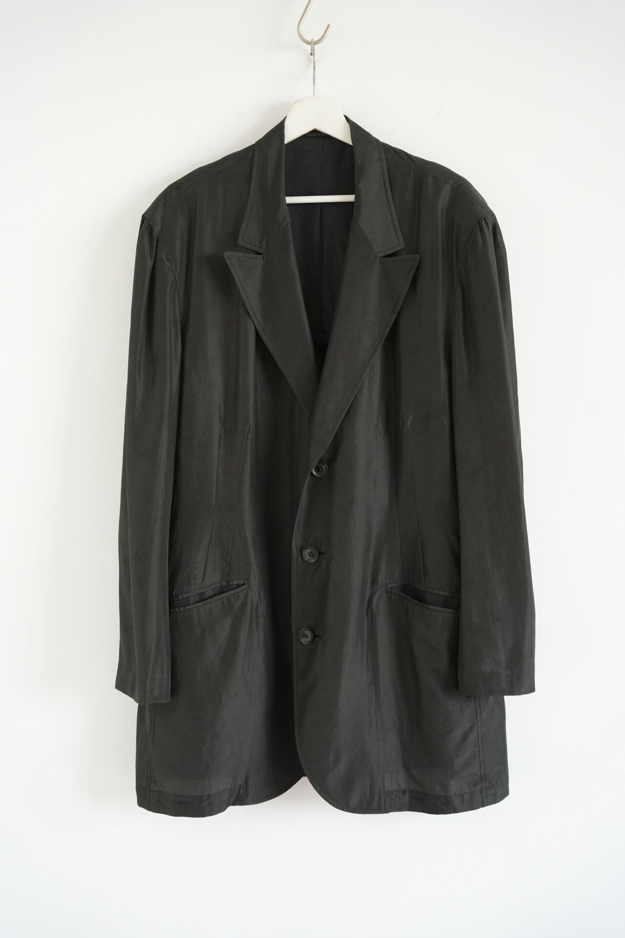 Yohji Yamamoto Yohji Yamamoto 18SS Silk Blazer Size US L / EU 52-54 / 3 - 2 Thumbnail