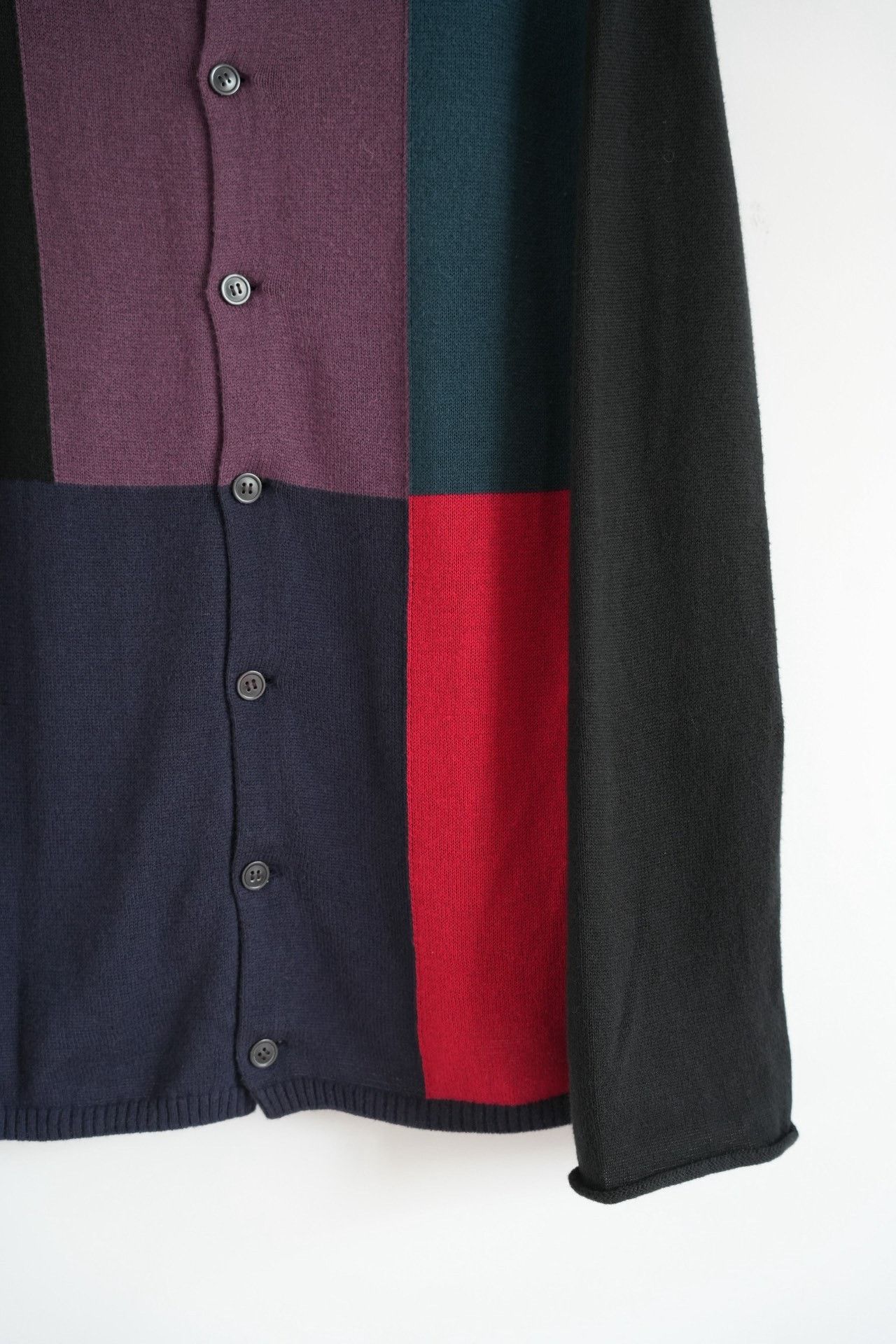 Yohji Yamamoto Yohji Yamamoto 11SS Block Color Cardigan Size US L / EU 52-54 / 3 - 5 Thumbnail