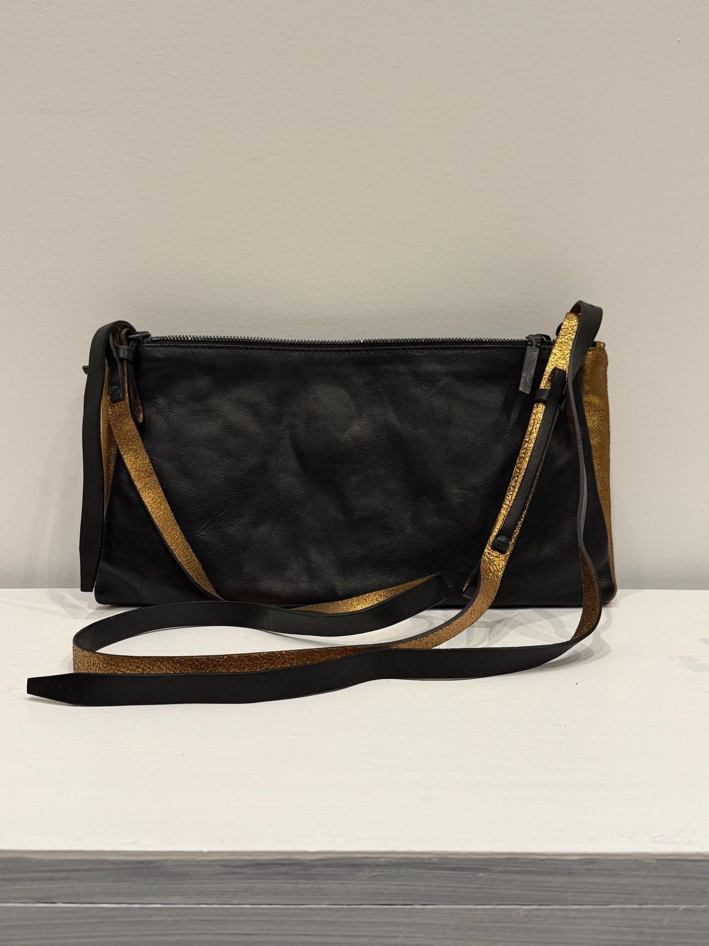 Ann Demeulemeester Ann Demeulemeester Three-Layer Black Gold Crossbody Size ONE SIZE - 2 Thumbnail