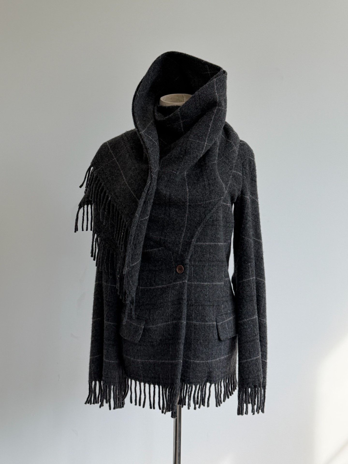 Alexander McQueen Alexander McQueen 1999 AW Overlook Wool Coat Size US XXS / EU 40 - 5 Thumbnail