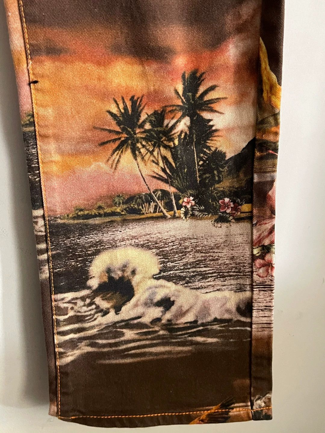 Jean Paul Gaultier Jean Paul Gaultier 12ss Beach Print Jeans Size US 30 / EU 46 - 6 Thumbnail