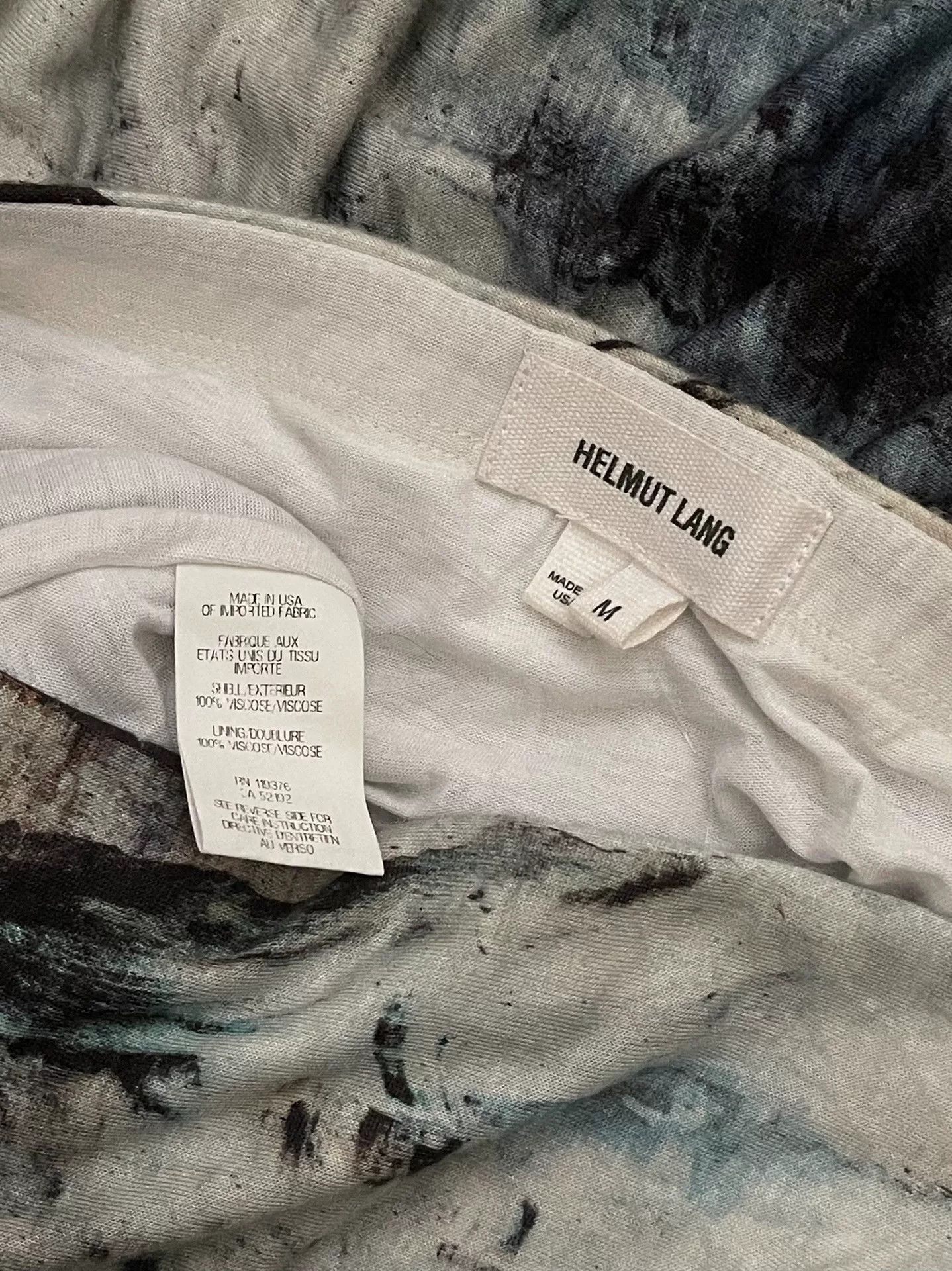 Helmut Lang Helmut Lang Ink Painting Midi Skirt Size 34" / US 12 / IT 48 - 6 Thumbnail