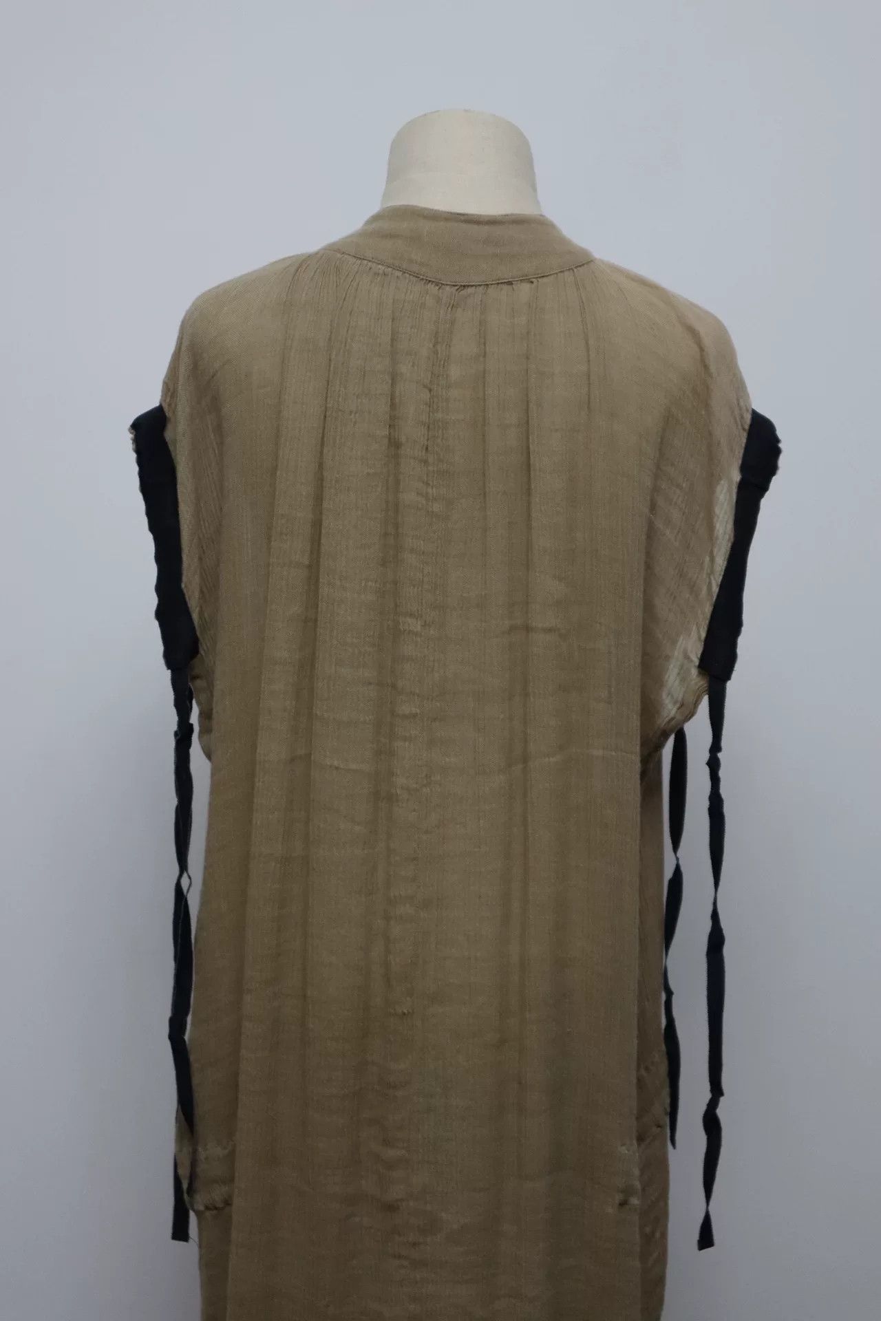 Ann Demeulemeester Ann Demeulemeester Bamboo Cotton Sleeveless Dress Size S / US 4 / IT 40 - 4 Thumbnail