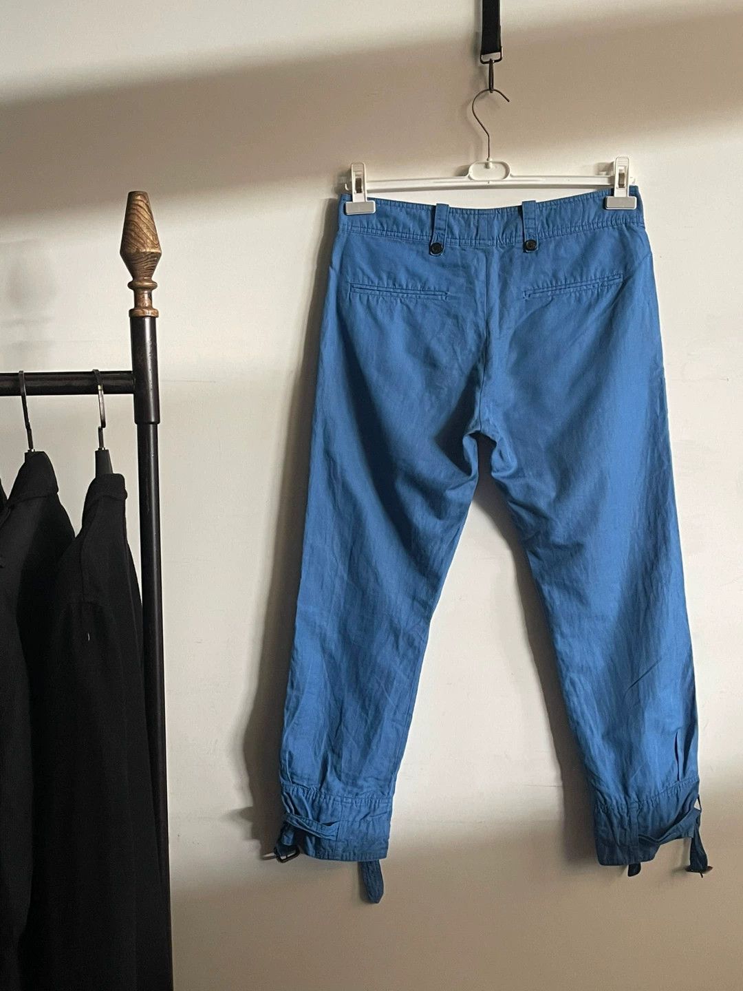 Dries Van Noten Dries Van Noten Blue Button Tie Belt Trousers Size US 30 / EU 46 - 3 Thumbnail