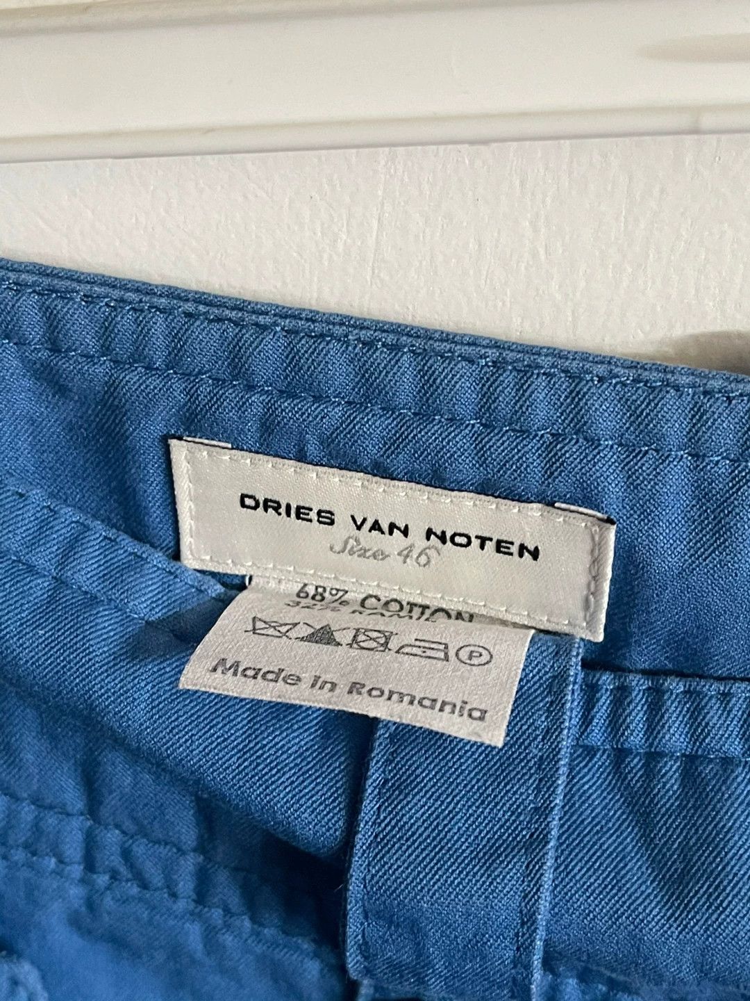 Dries Van Noten Dries Van Noten Blue Button Tie Belt Trousers Size US 30 / EU 46 - 5 Thumbnail