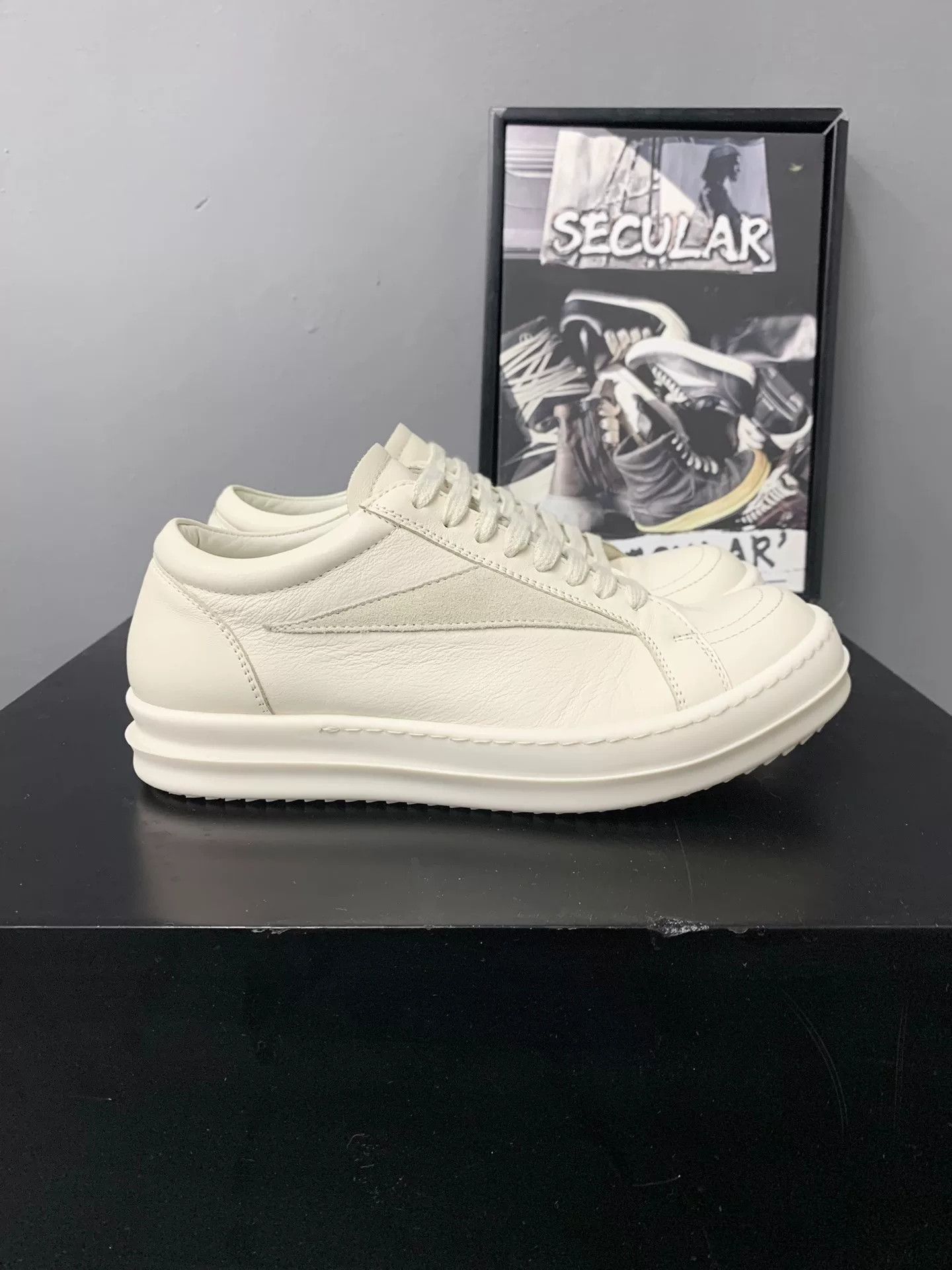 Rick Owens Rick Owens Low-Top Leather Sneakers Size US 6 / IT 36 - 3 Thumbnail