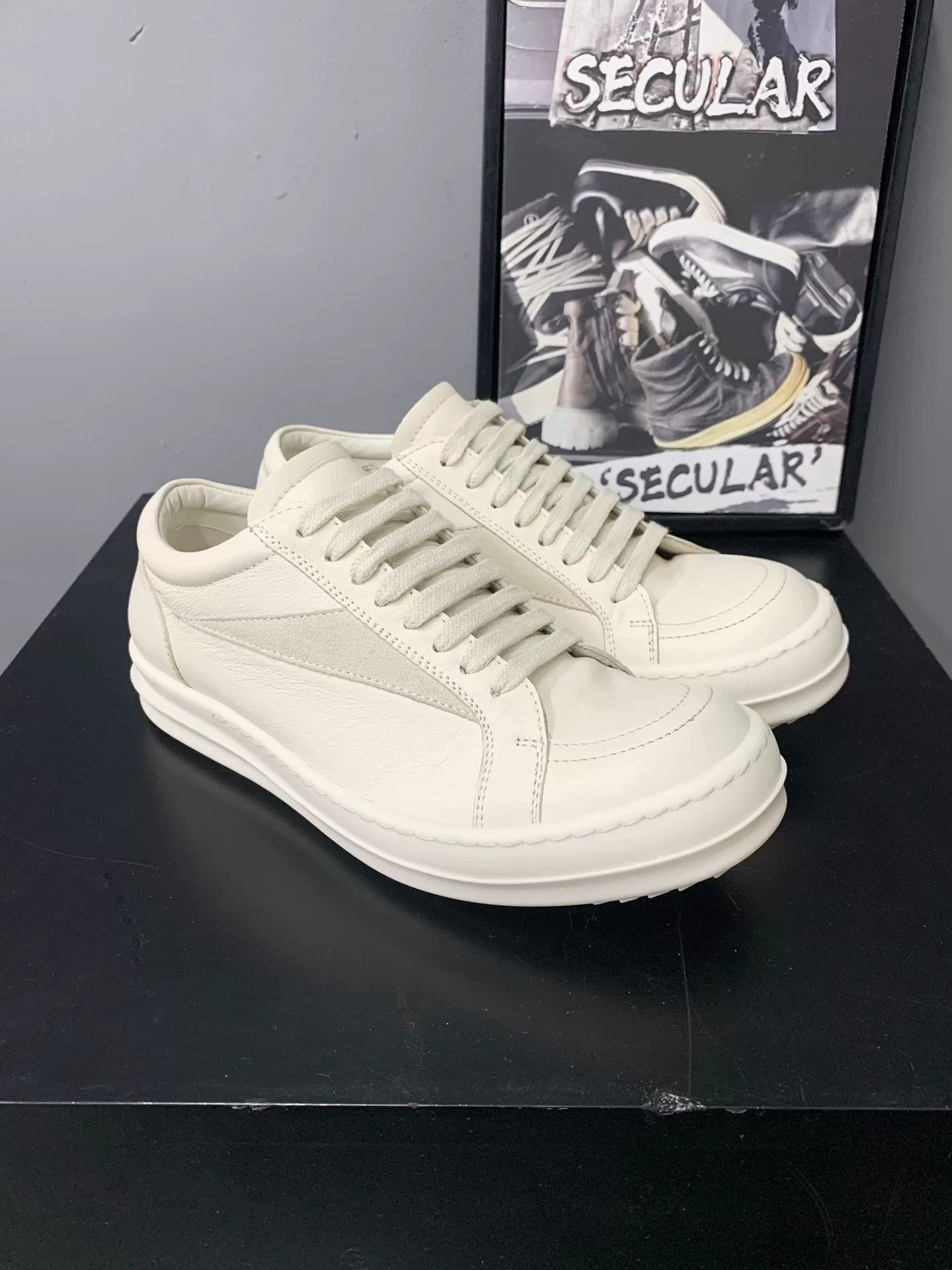 Rick Owens Rick Owens Low-Top Leather Sneakers Size US 6 / IT 36 - 2 Thumbnail