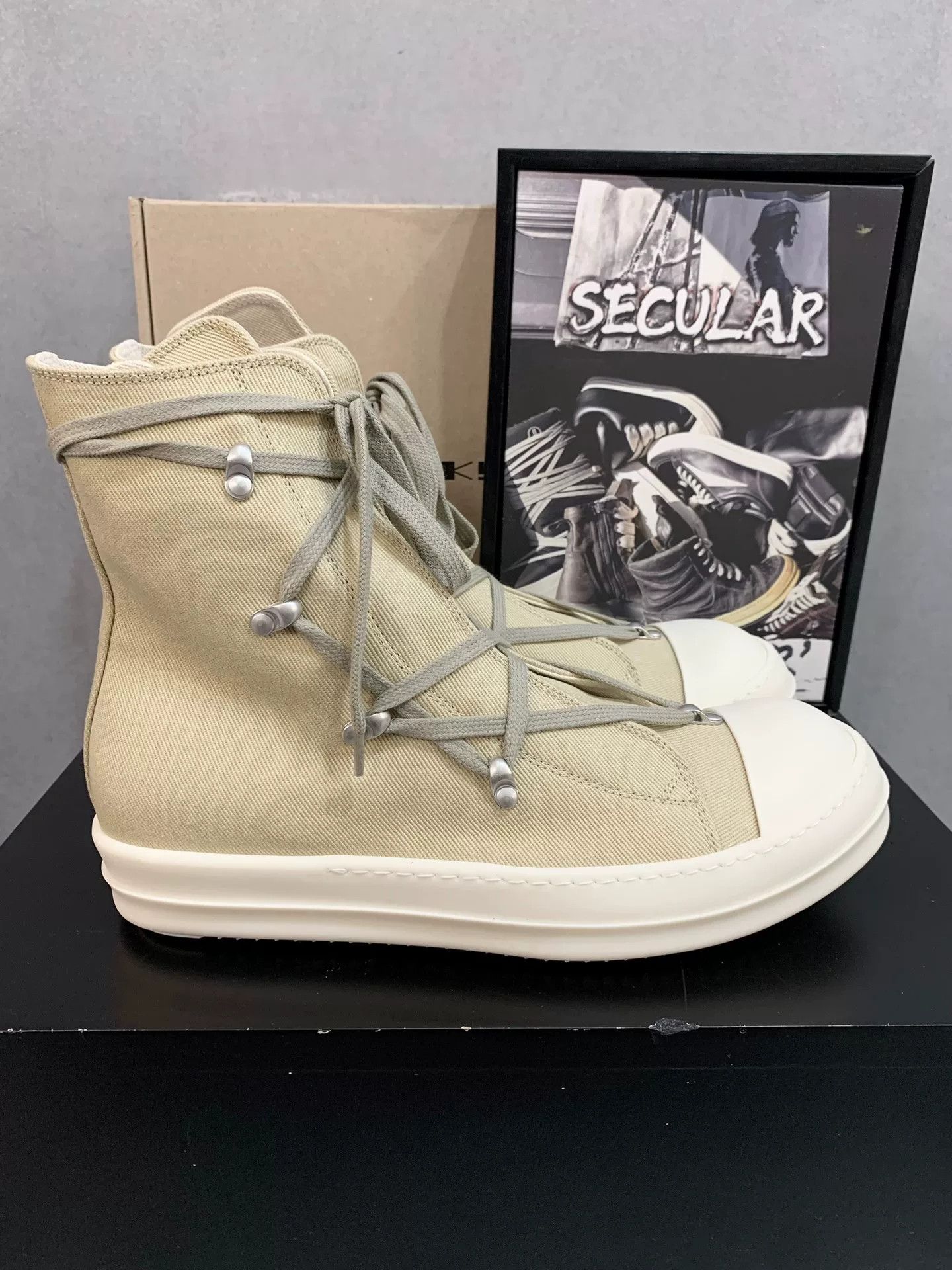 Rick Owens Rick Owens RO Pentagram High-Top Sneakers Size US 5 / EU 37 - 4 Thumbnail