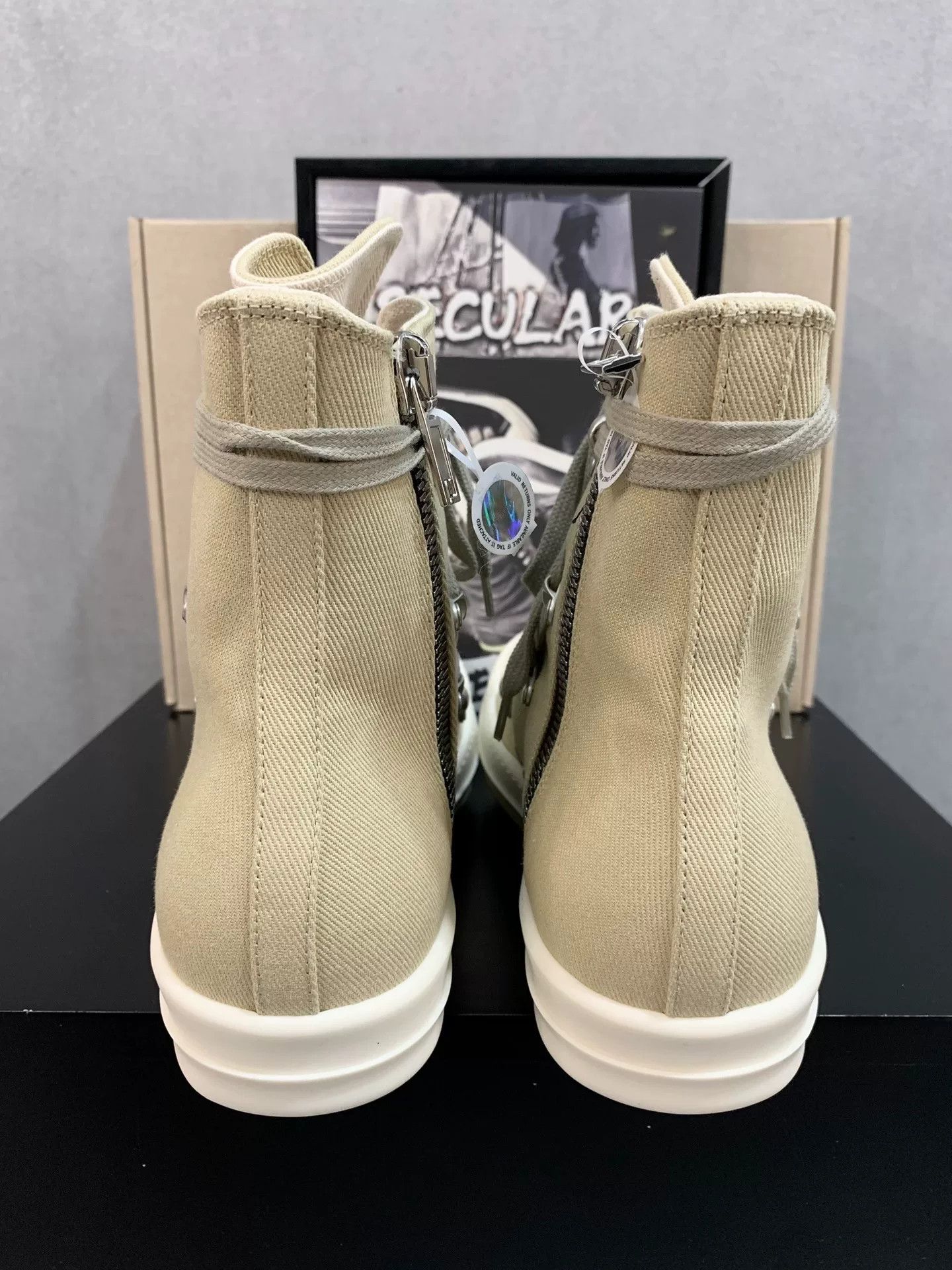 Rick Owens Rick Owens RO Pentagram High-Top Sneakers Size US 5 / EU 37 - 7 Thumbnail