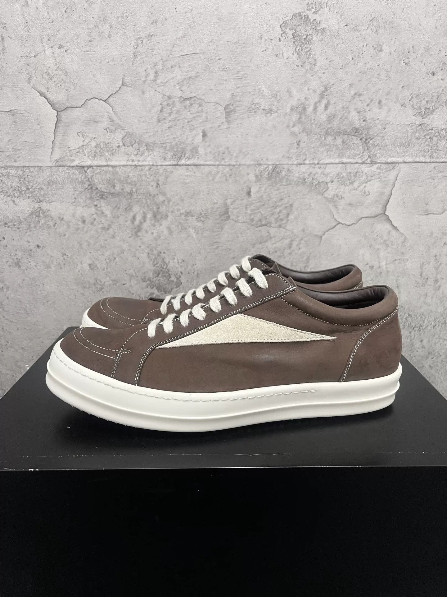 Rick Owens Rick Owens Low-Top Leather Sneakers Size US 10 / EU 43 - 2 Thumbnail