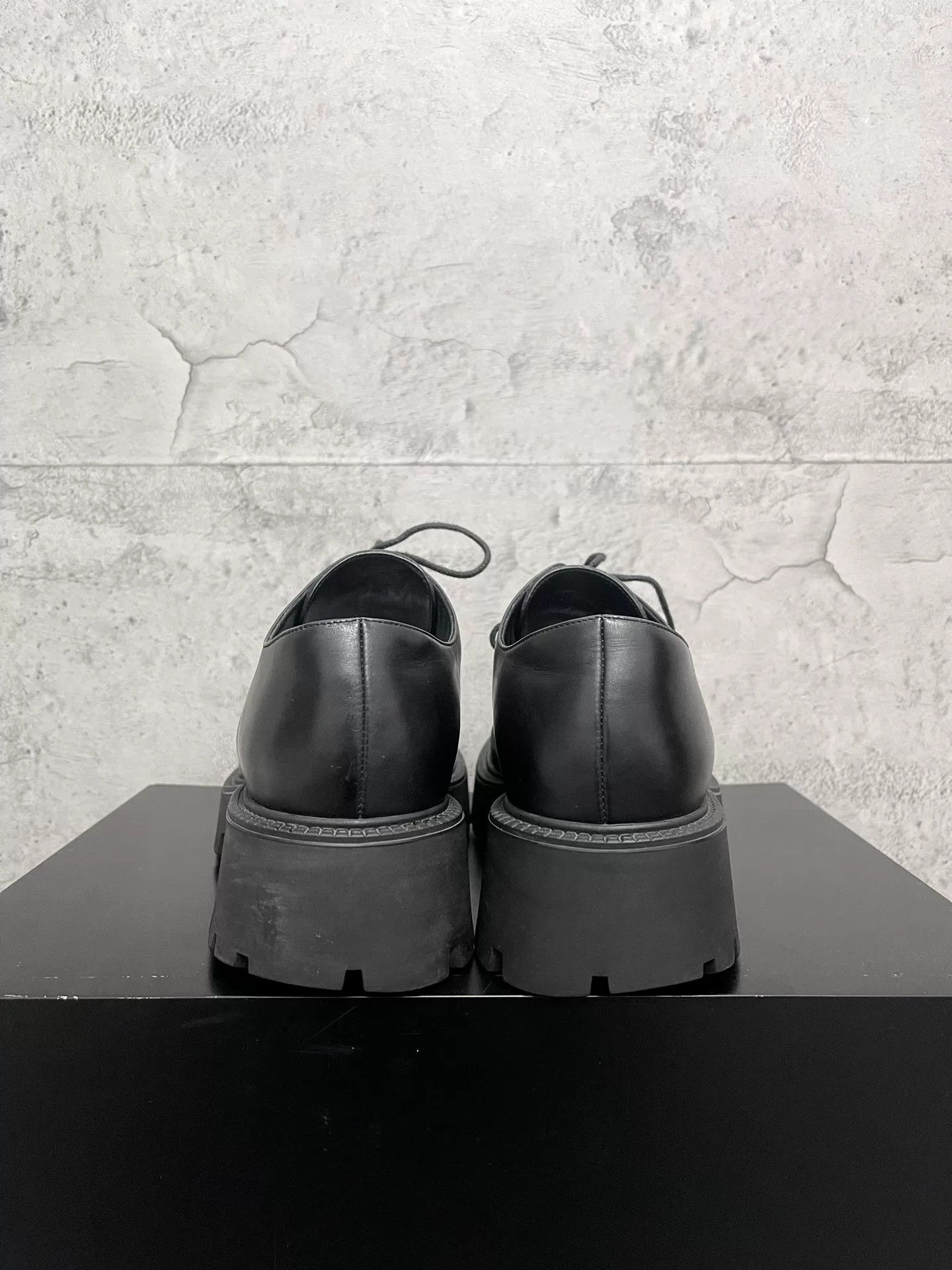Balenciaga Balenciaga Men's Black Leather Derby Boots 41 Size US 8 / EU 41 - 6 Thumbnail