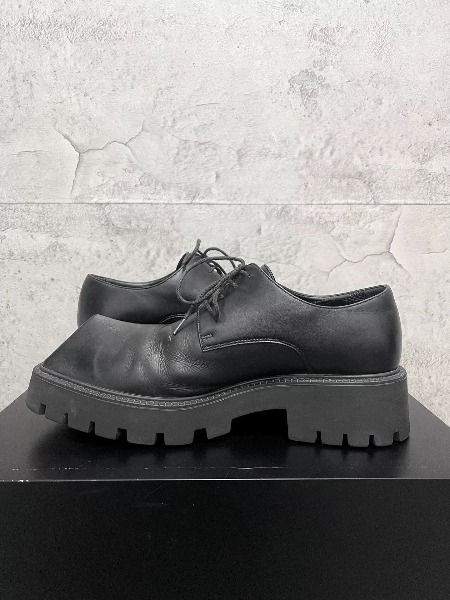 Balenciaga Balenciaga Men's Black Leather Derby Boots 41 Size US 8 / EU 41 - 5 Thumbnail