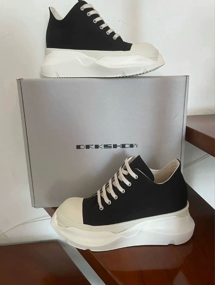 Rick Owens Rick Owens Black White Thick Sole Sneakers Size US 7 / IT 37 - 2 Thumbnail