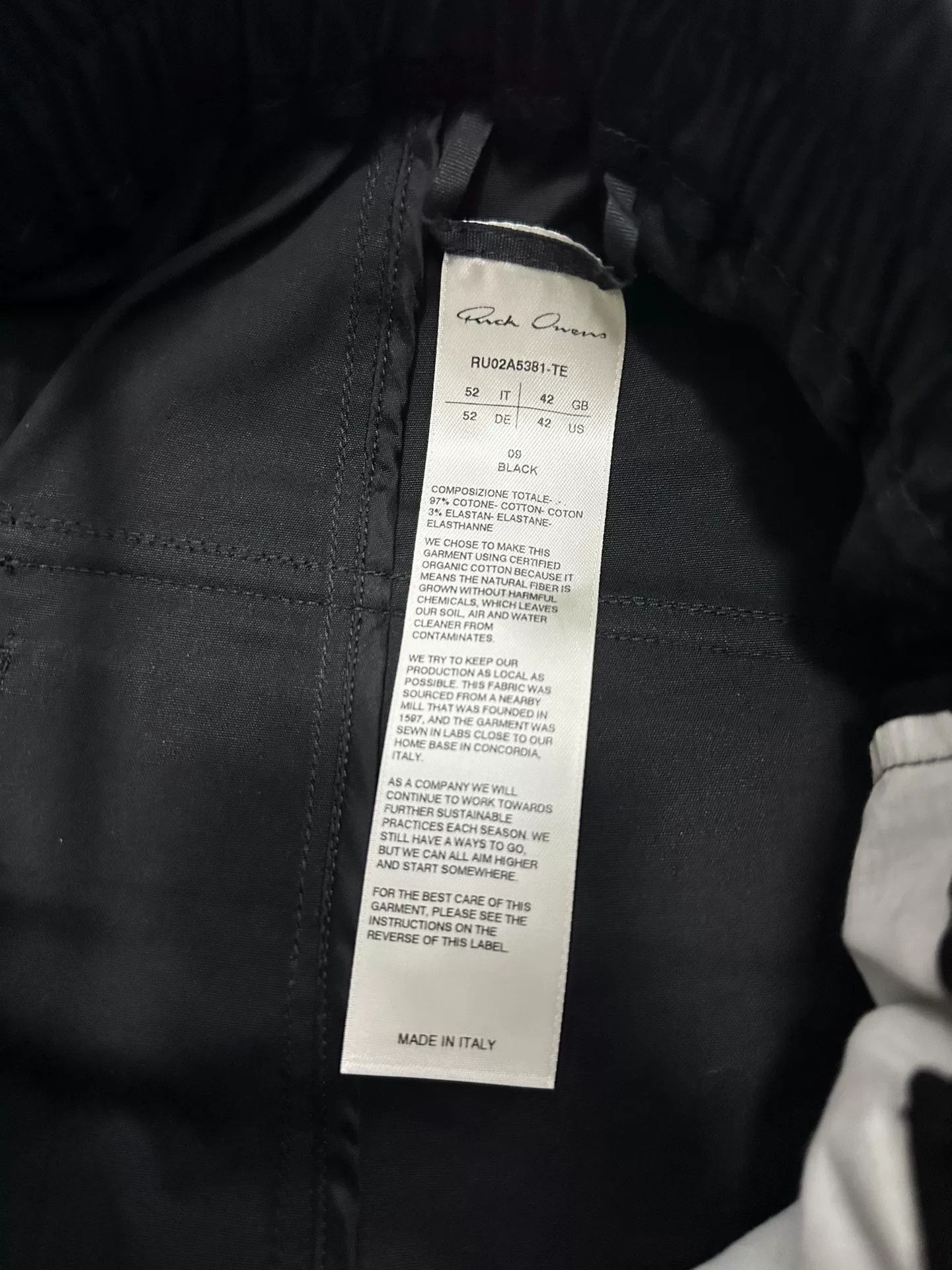 Rick Owens Rick Owens 21FW Mainline Cropped Pants Size US 35 - 4 Thumbnail
