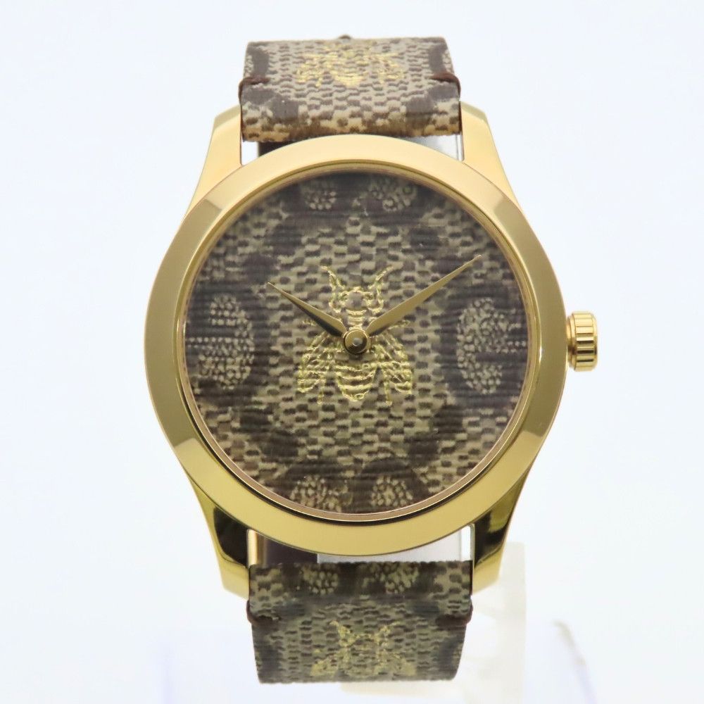 Gucci Gucci Gucci G timeless bee Stainless Steel Metal Quartz 126.4 DUTY FREE for USA Size ONE SIZE - 2 Thumbnail
