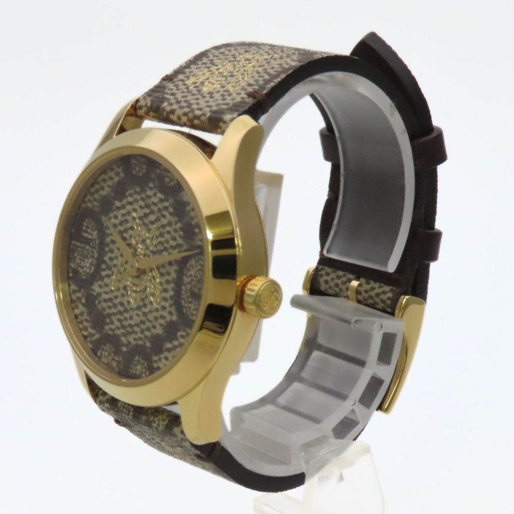 Gucci Gucci Gucci G timeless bee Stainless Steel Metal Quartz 126.4 DUTY FREE for USA Size ONE SIZE - 4 Thumbnail