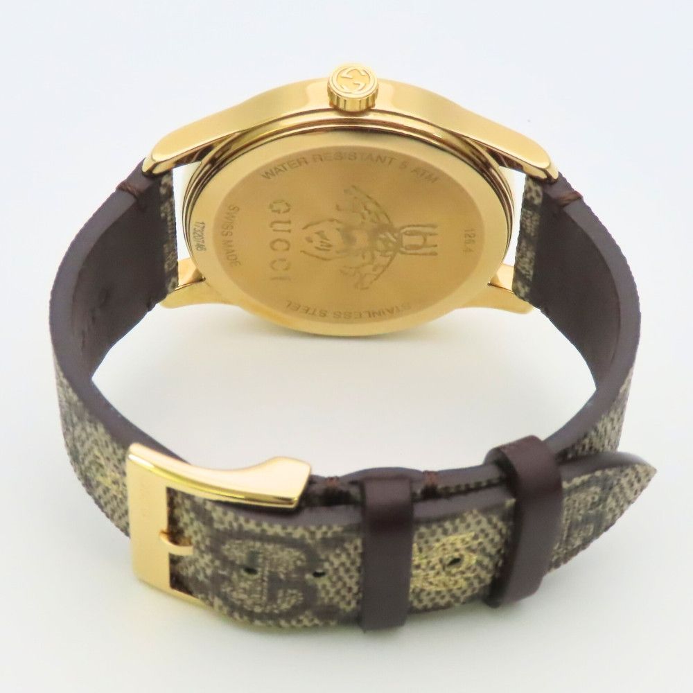 Gucci Gucci Gucci G timeless bee Stainless Steel Metal Quartz 126.4 DUTY FREE for USA Size ONE SIZE - 10 Thumbnail