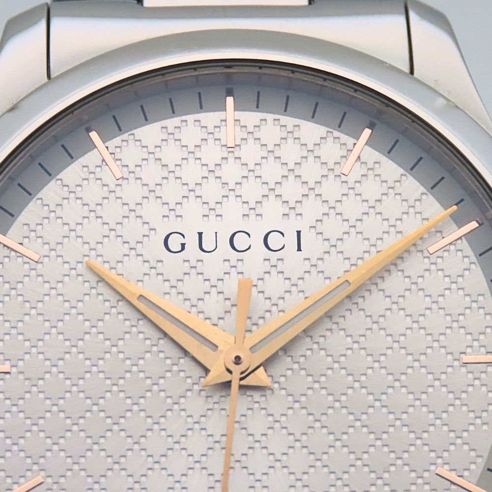 Gucci Gucci Gucci G timeless Stainless Steel Metal Quartz 126.4 DUTY FREE for USA Size ONE SIZE - 8 Thumbnail