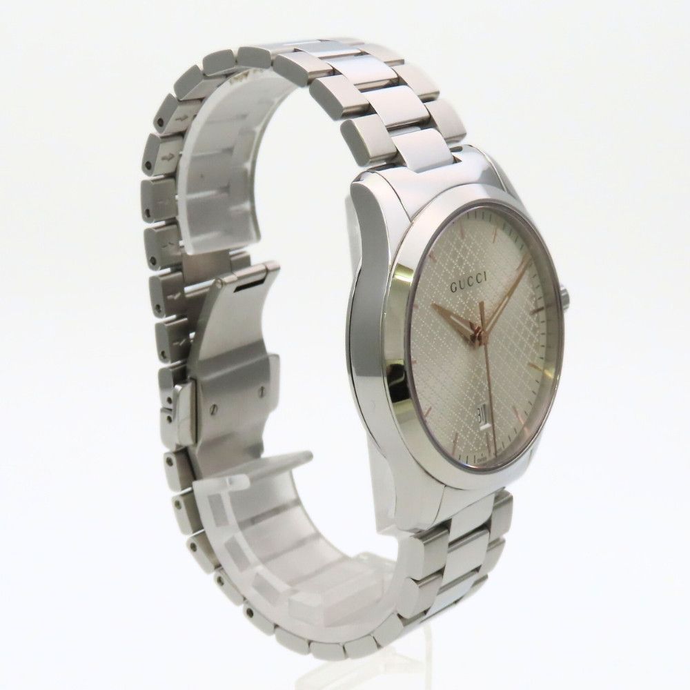 Gucci Gucci Gucci G timeless Stainless Steel Metal Quartz 126.4 DUTY FREE for USA Size ONE SIZE - 3 Thumbnail
